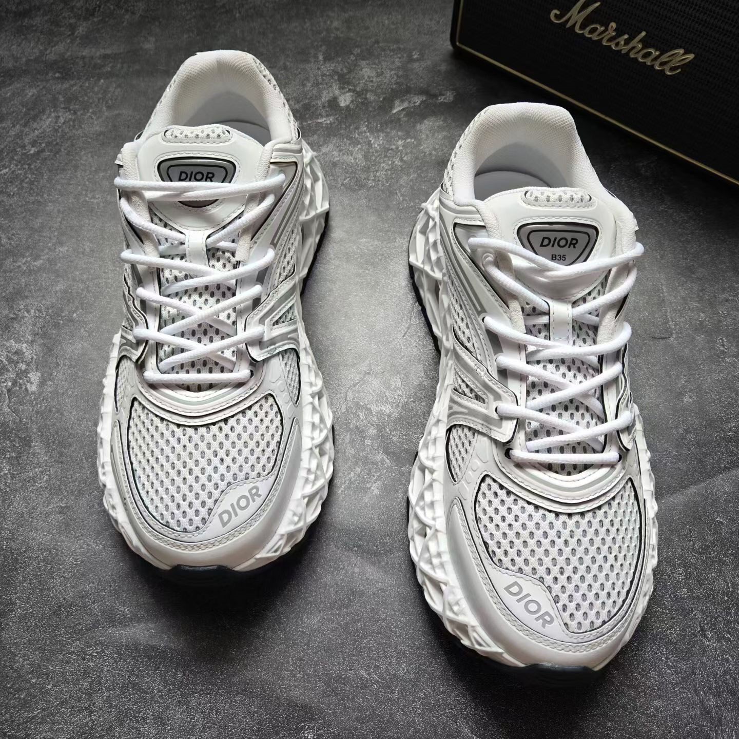 Dior B35 White Sneakers Size 42 — front