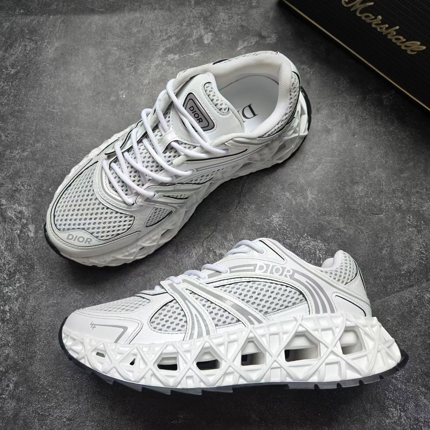 Dior B35 White Sneakers Size 42 — back