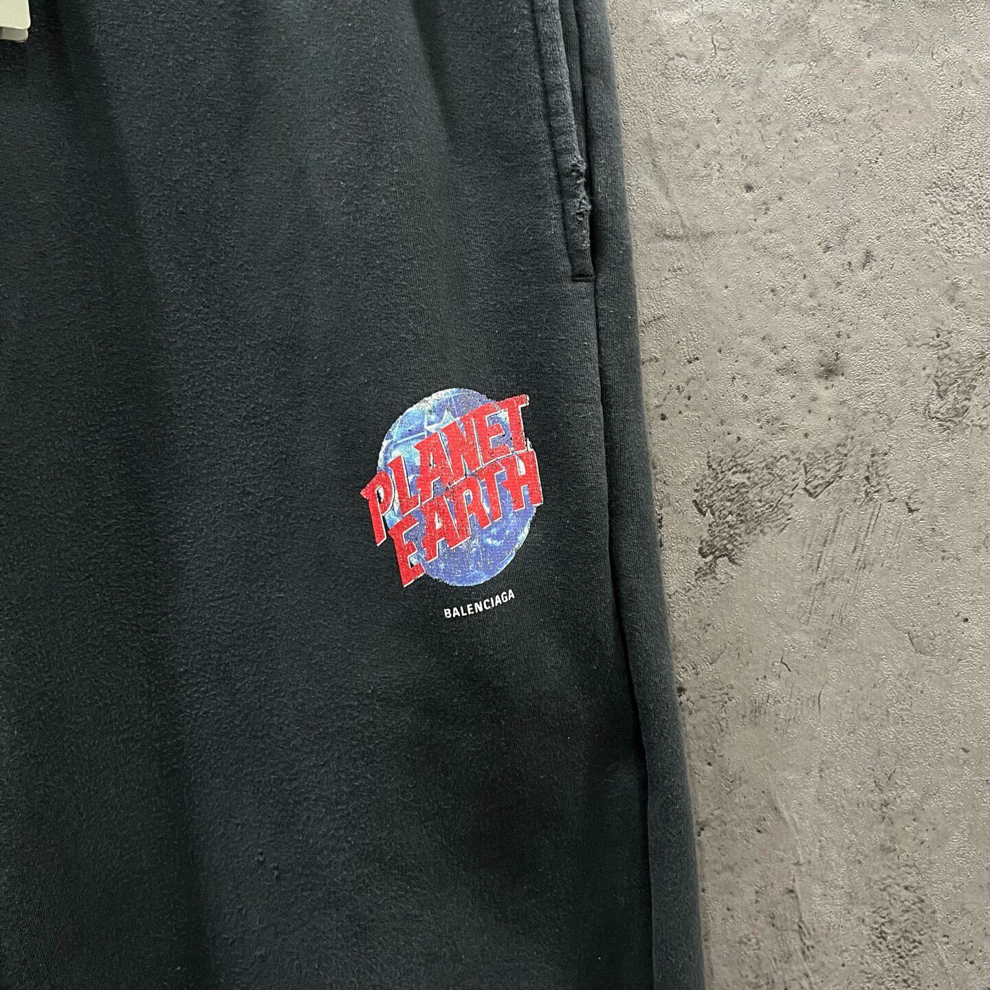 Balenciaga 24FW Planet Earth Baggy Sweatpants — front