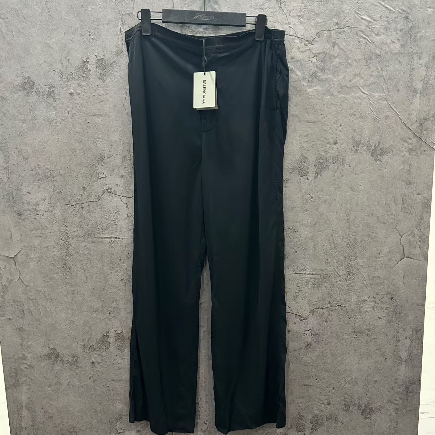 Balenciaga Elastic Waist Satin Pants
