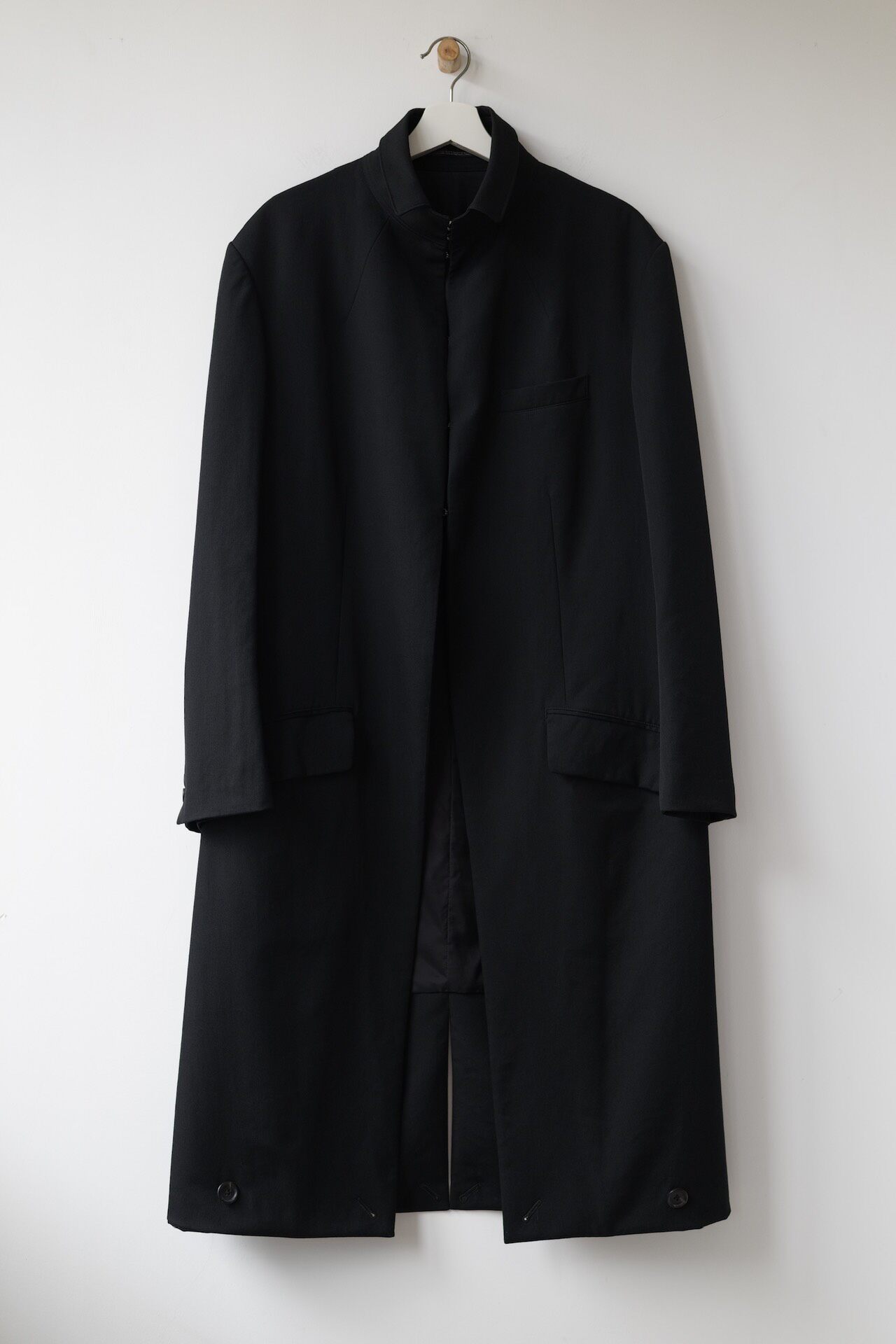 Yohji Yamamoto 22AW Black Wool Coat