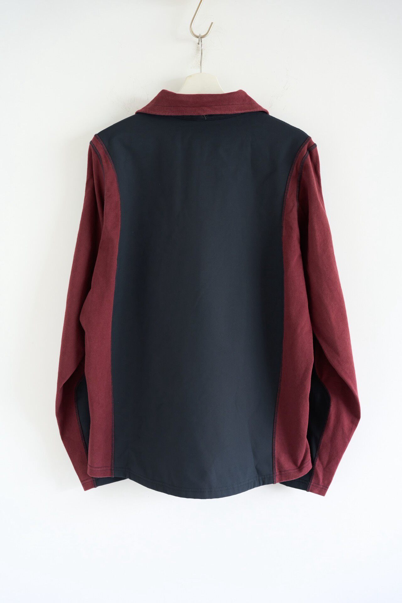 GR10K 22AW Red-Blue Half-Zip Jacket — front