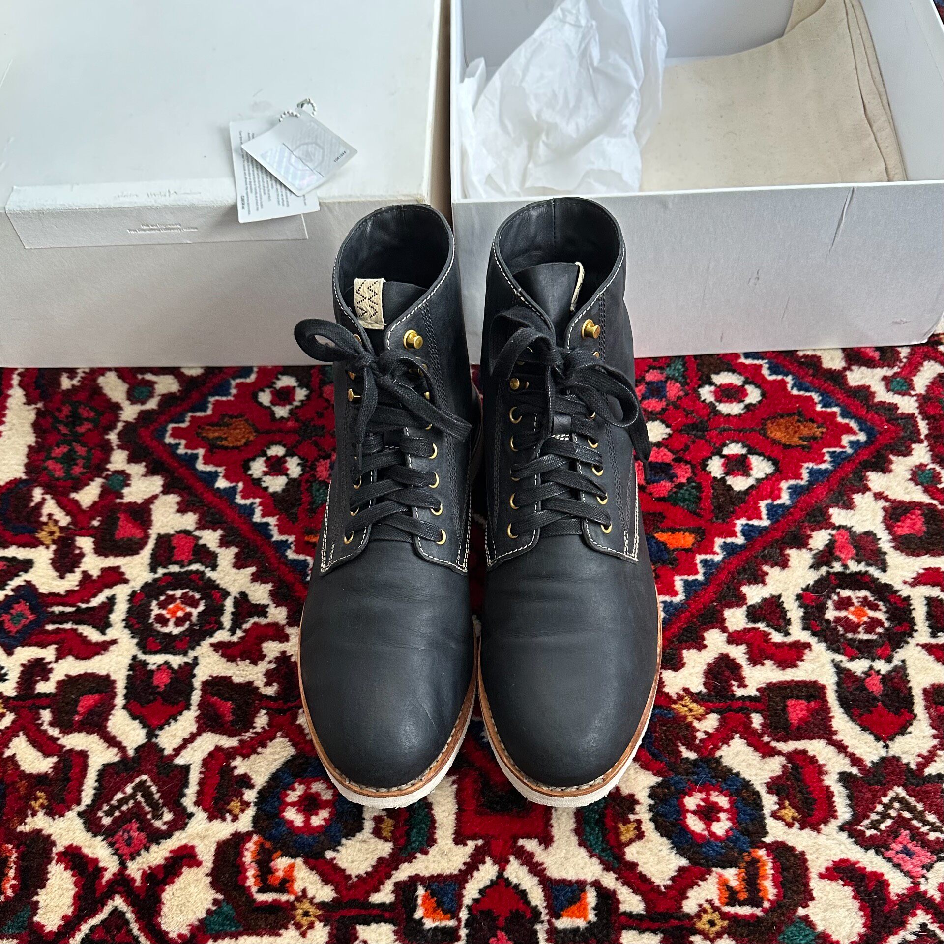 Visvim 18AW Virgil Black Work Boots
