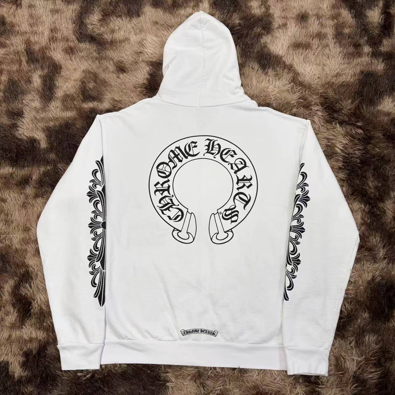 Chrome Hearts White Zip Hoodie — front
