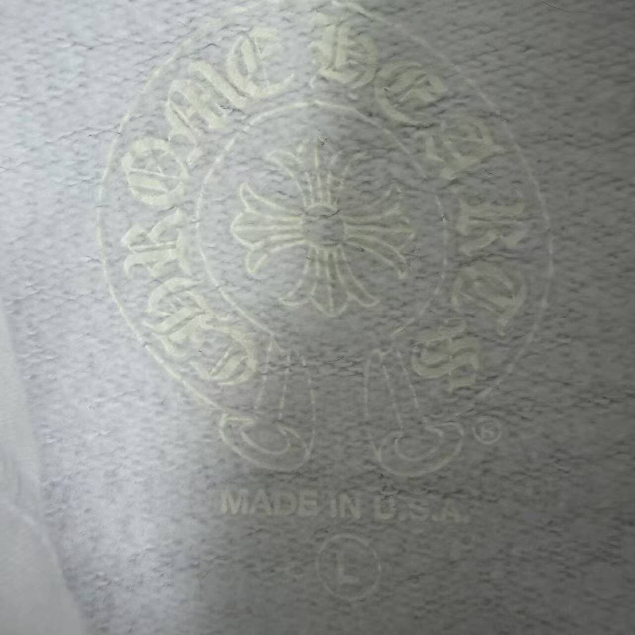 Chrome Hearts White Zip Hoodie — detail