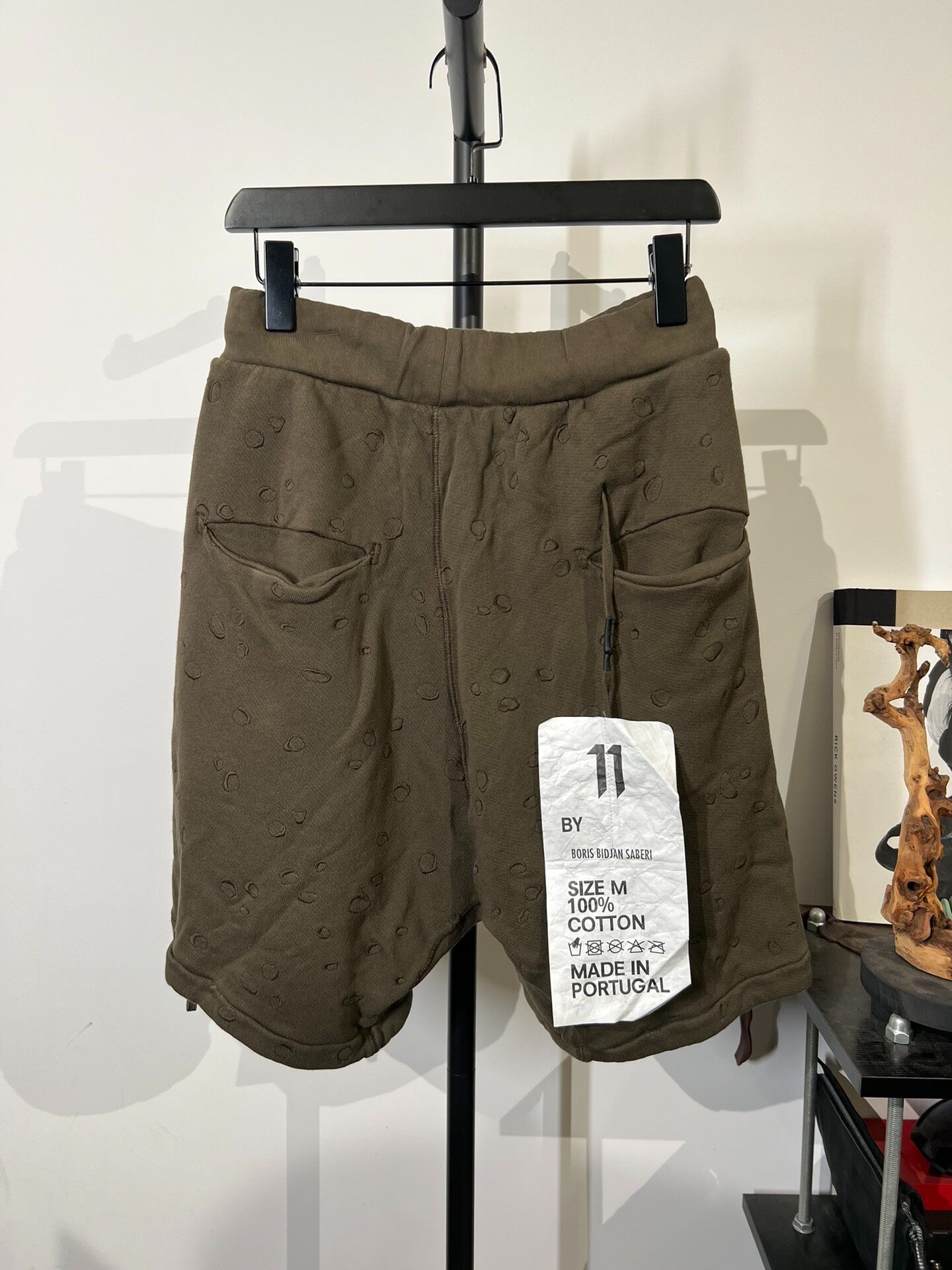 Boris Bidjan Saberi Drop Crotch Shorts — front