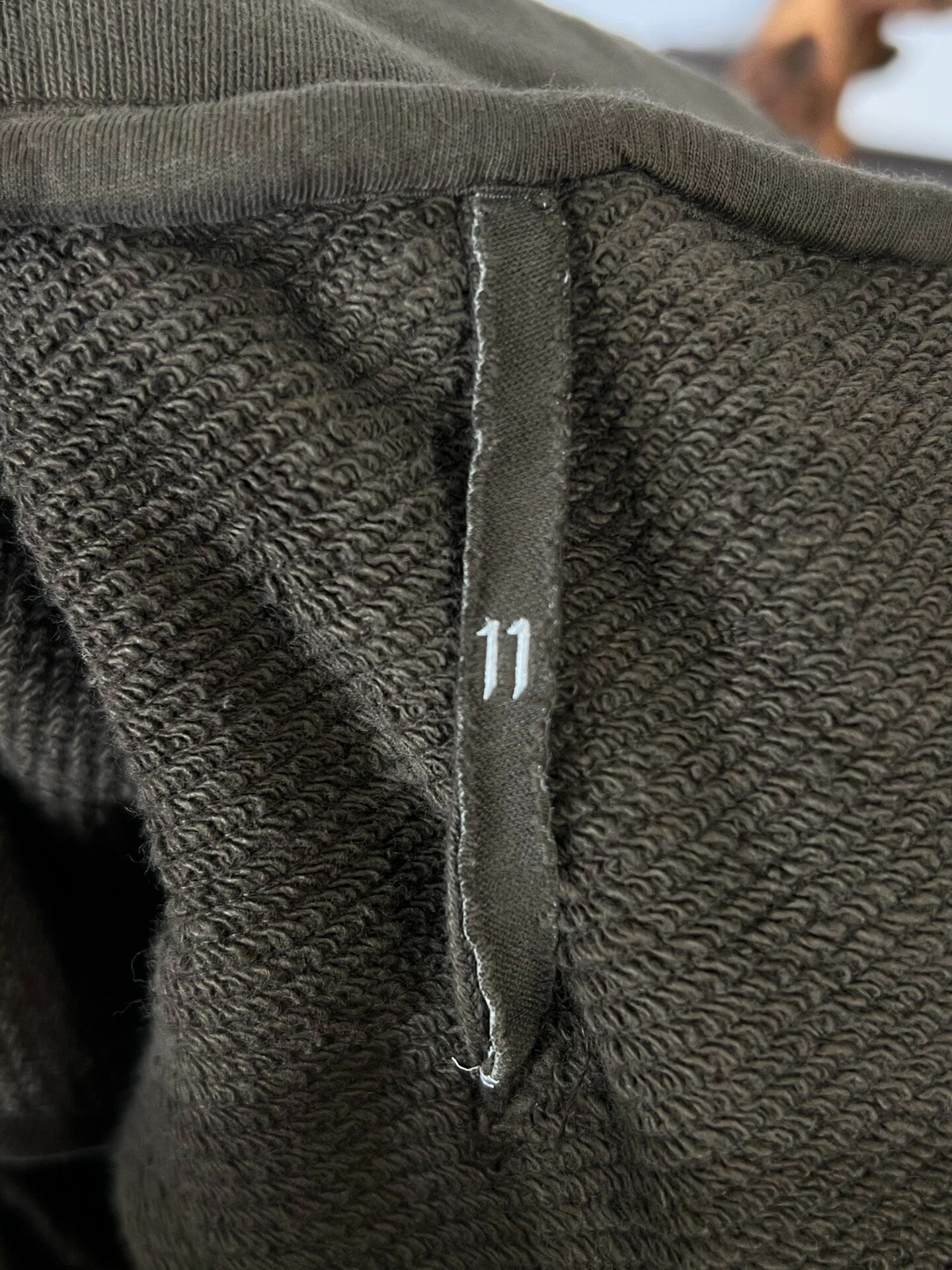 Boris Bidjan Saberi Drop Crotch Shorts — label