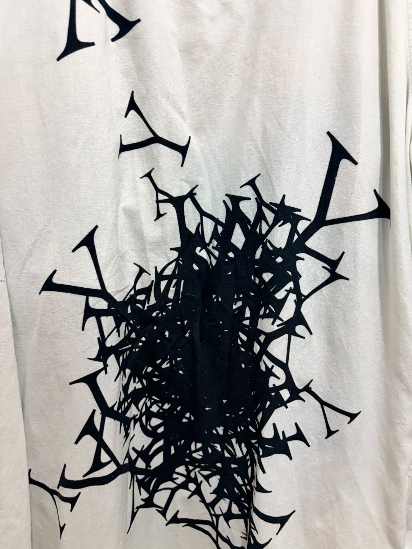 Yohji Yamamoto 24ss Salome Print Coat — back