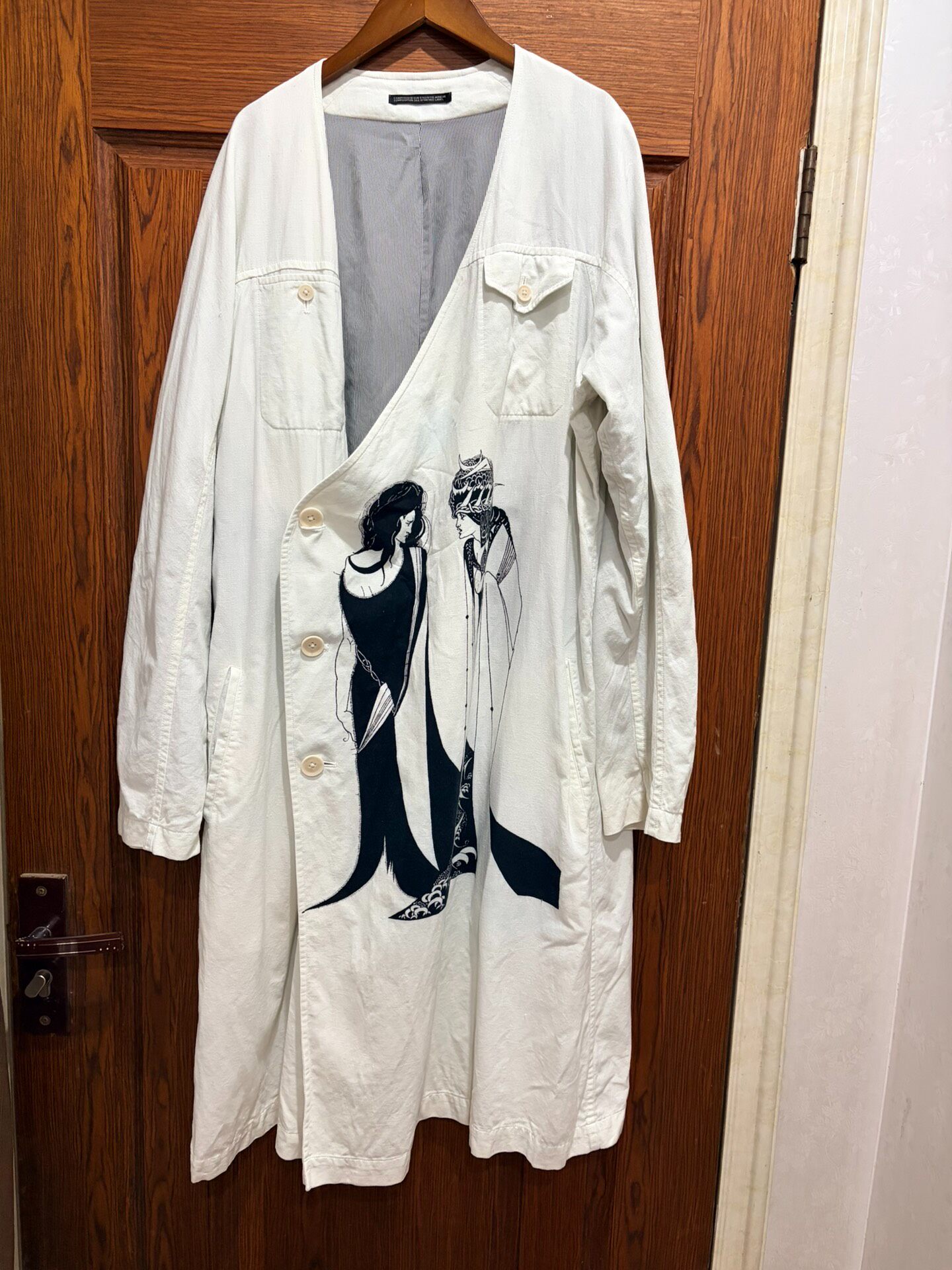 Yohji Yamamoto 24ss Salome Print Coat