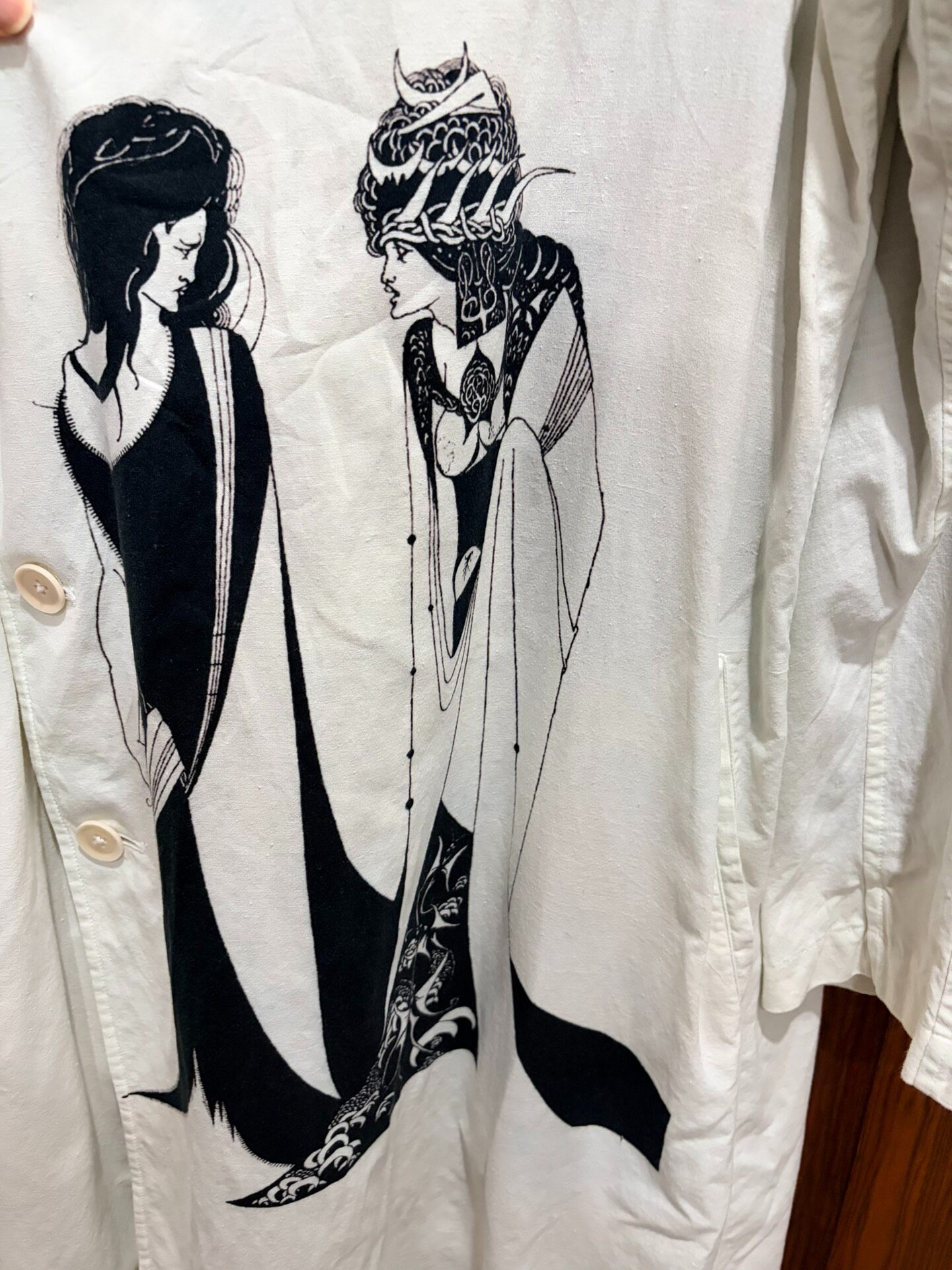 Yohji Yamamoto 24ss Salome Print Coat — front