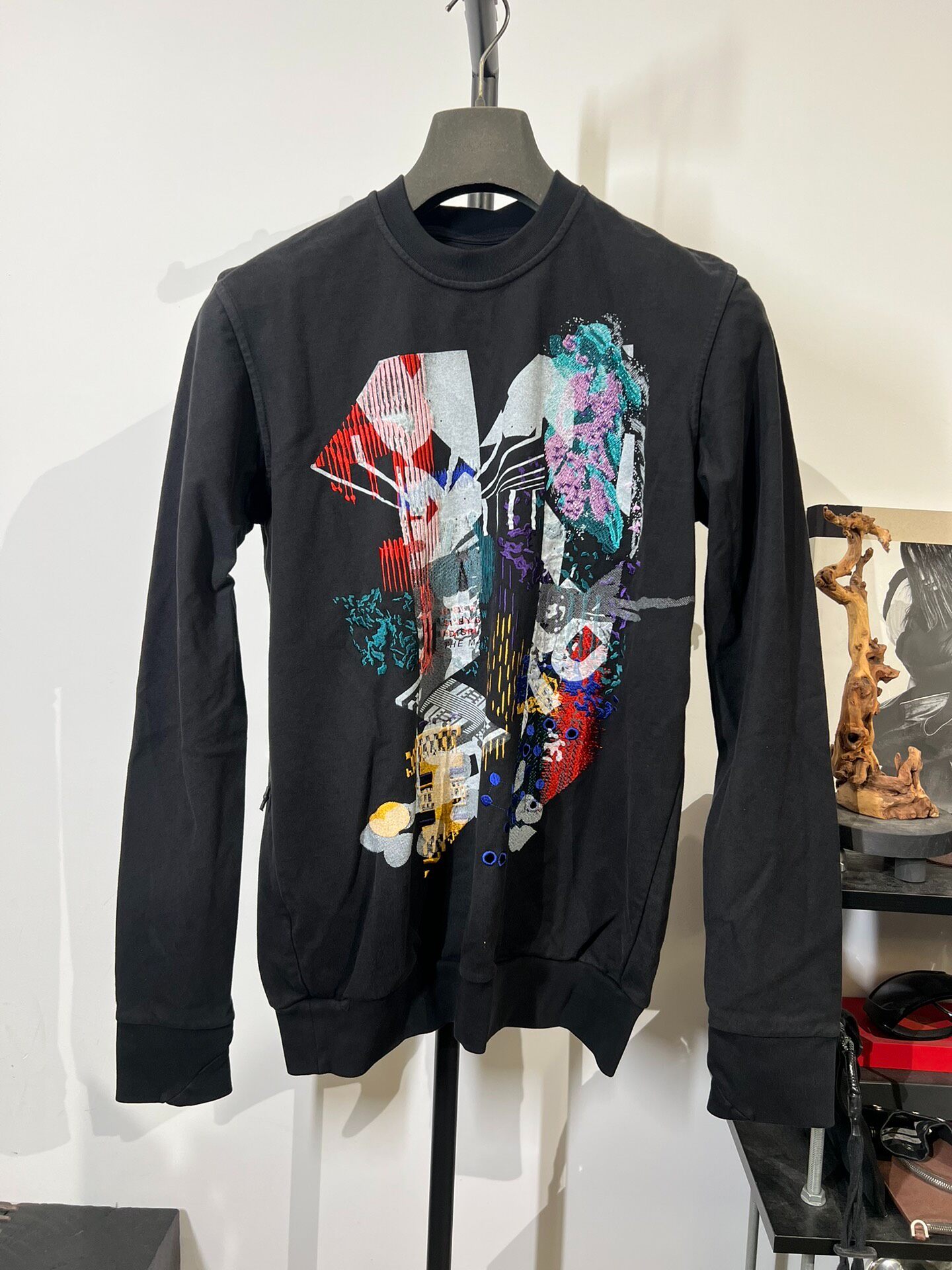 11 by BBS CR1 Embroidered Black Sweatshirt