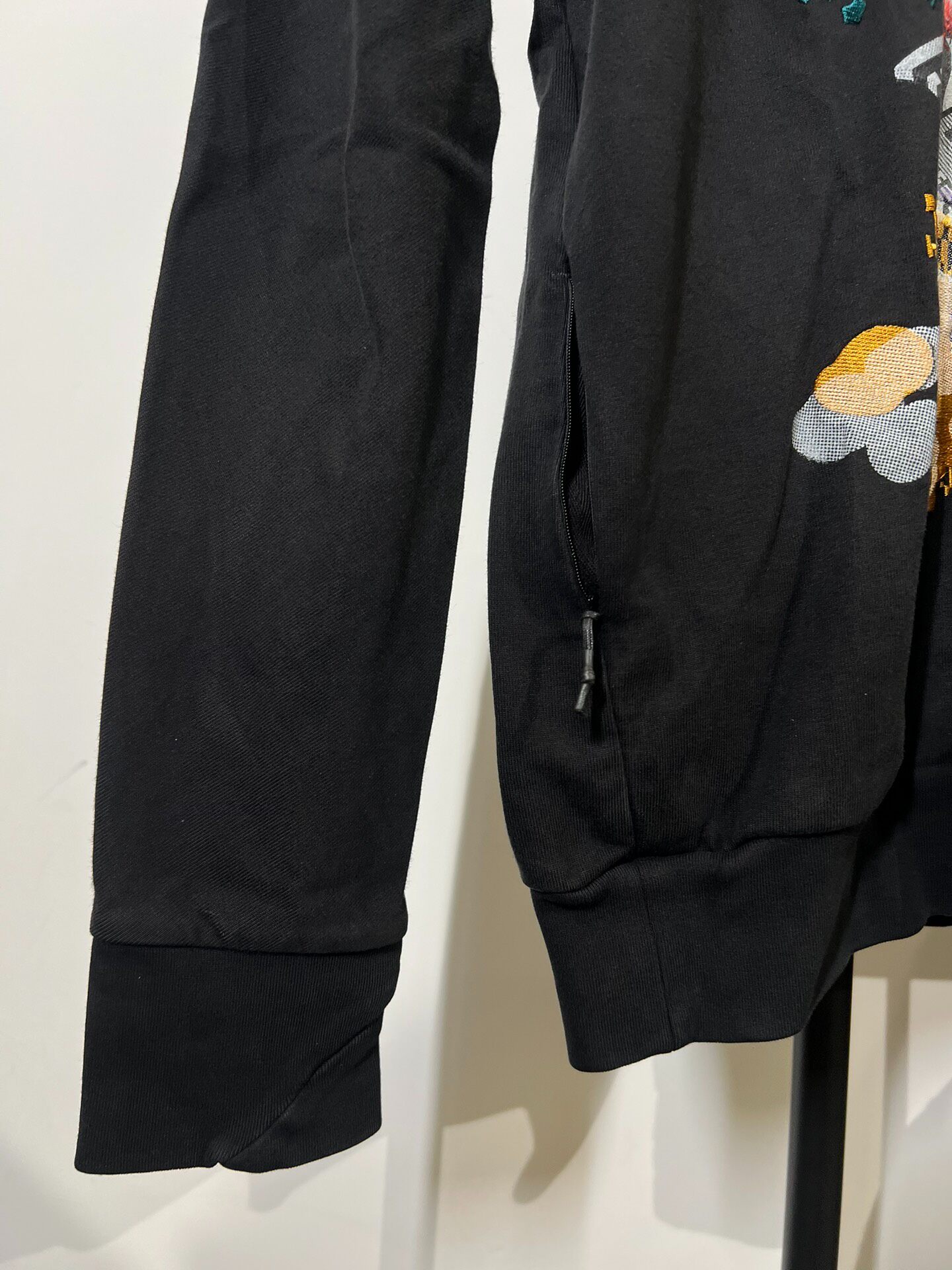 11 by BBS CR1 Embroidered Black Sweatshirt — label