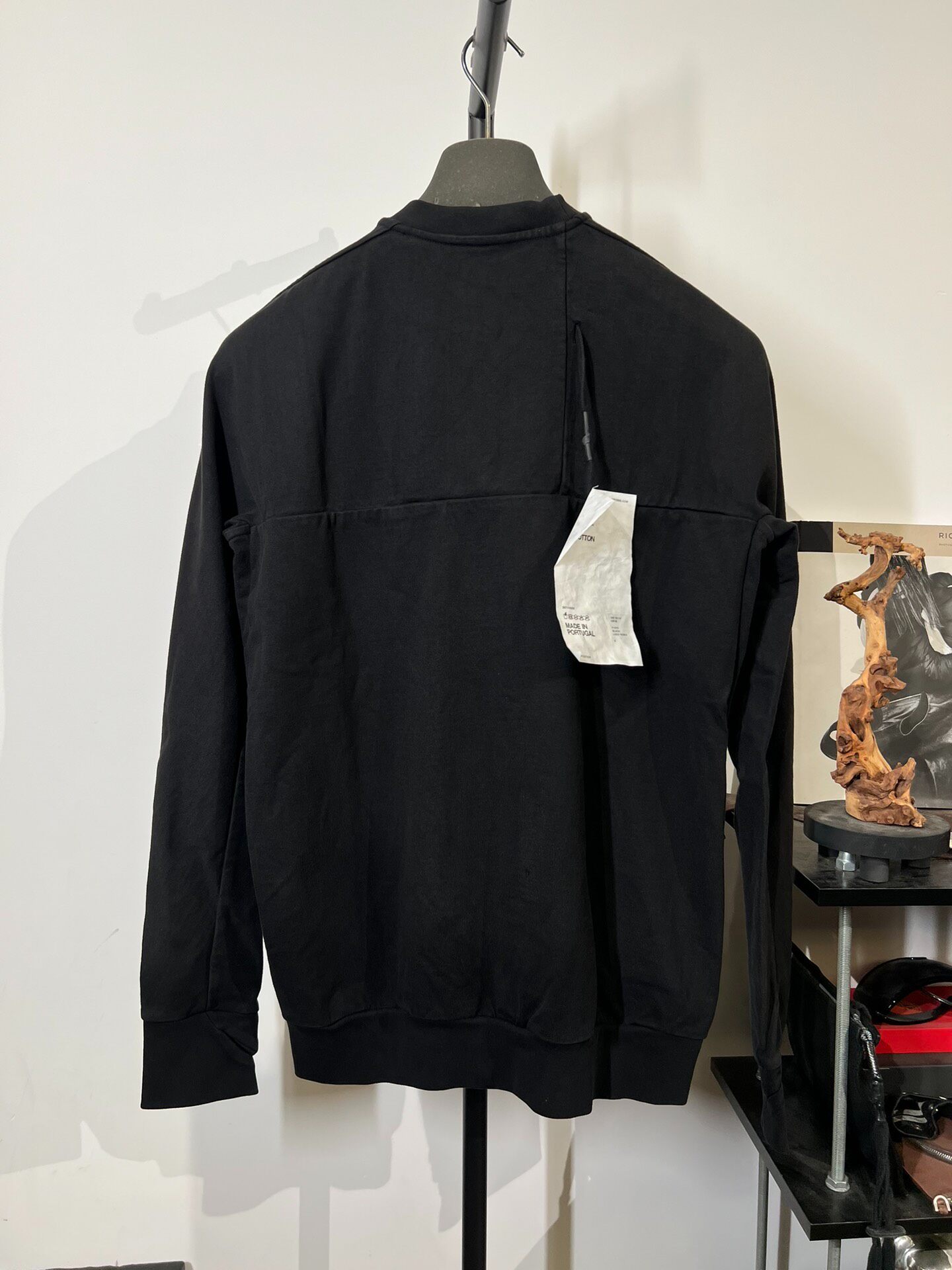 11 by BBS CR1 Embroidered Black Sweatshirt — front