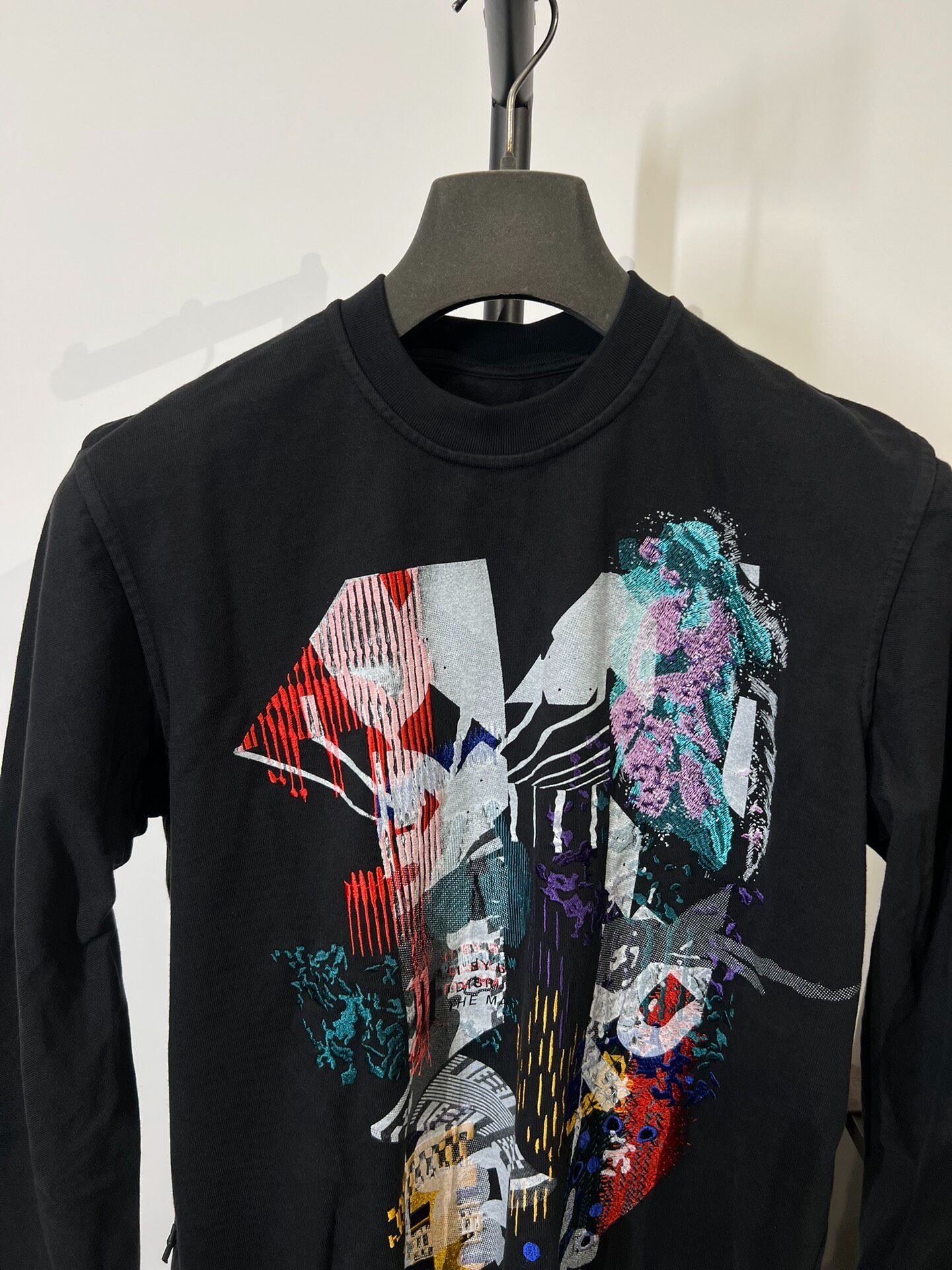 11 by BBS CR1 Embroidered Black Sweatshirt — detail