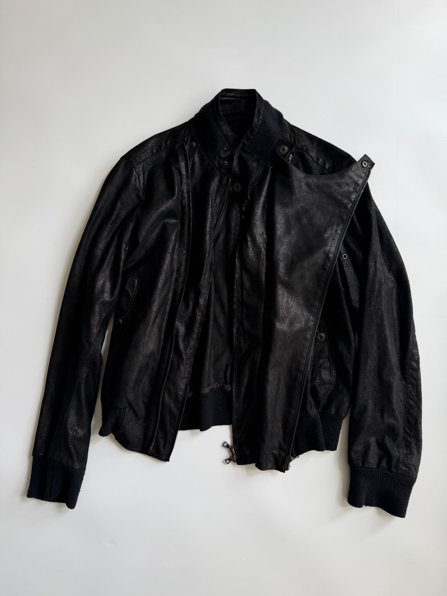 Y's for Men Multi-zip Leather Jacket