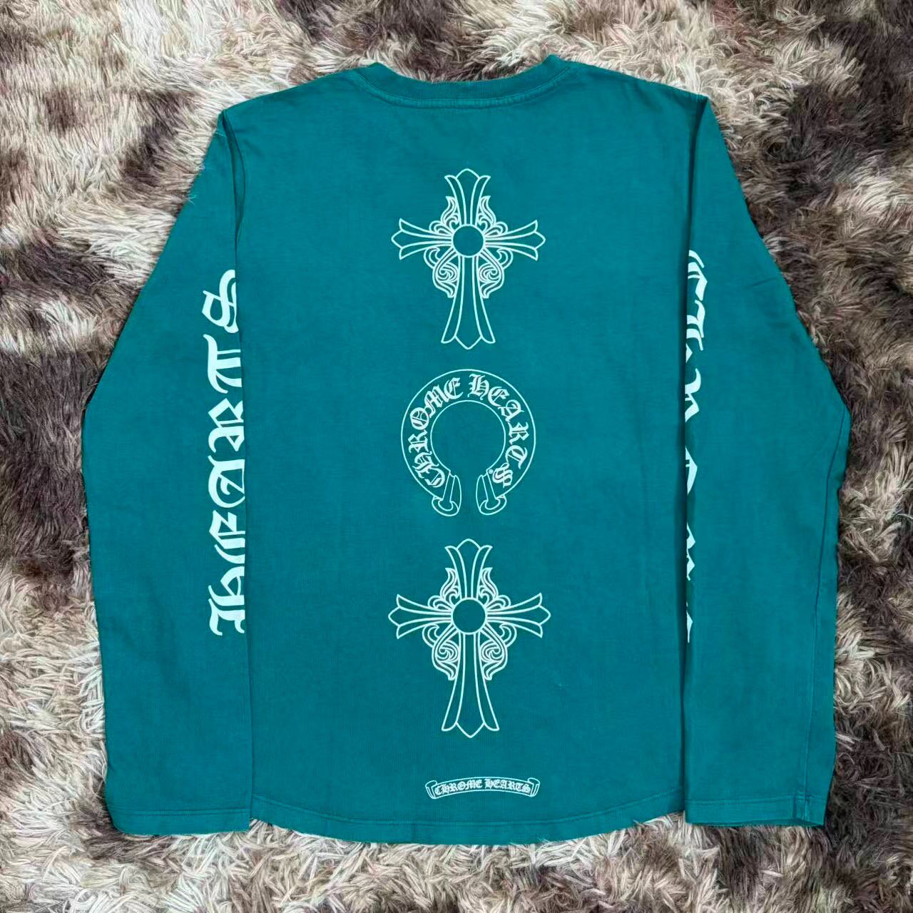 Chrome Hearts Teal Long-sleeve Shirt — front