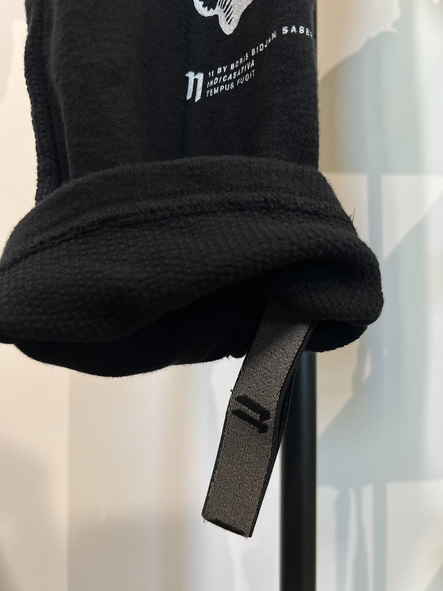 Boris Bidjan Saberi P18 Drop-crotch Sweatpants — label