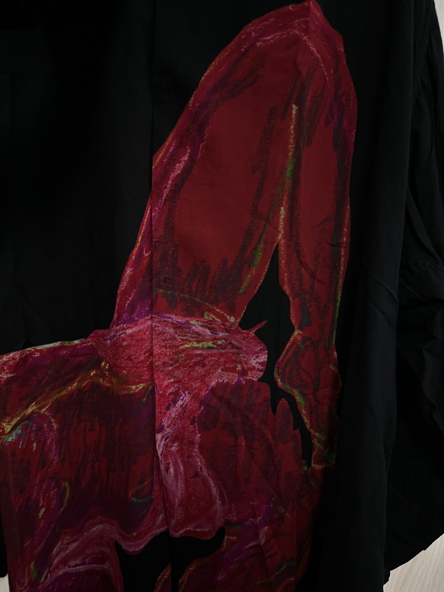 Yohji Yamamoto 18ss Scarf Collar Shirt — front