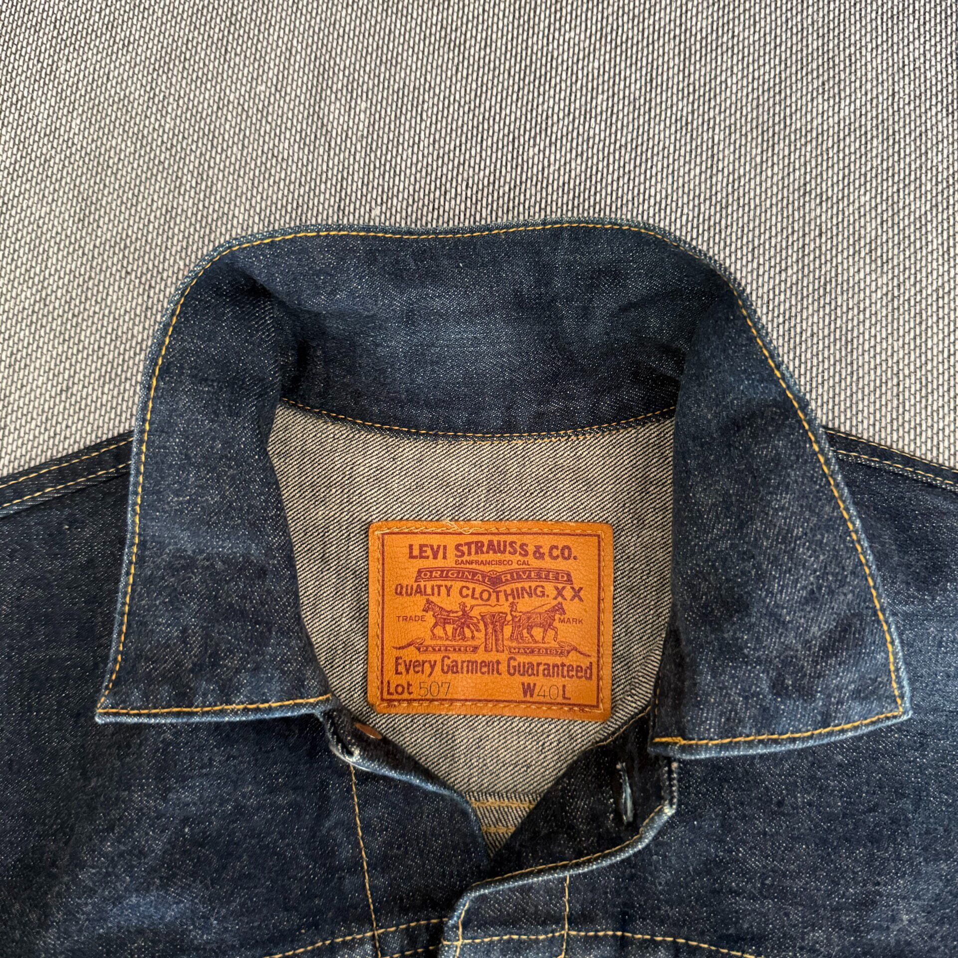 Levis LVC 507 Denim Jacket — detail