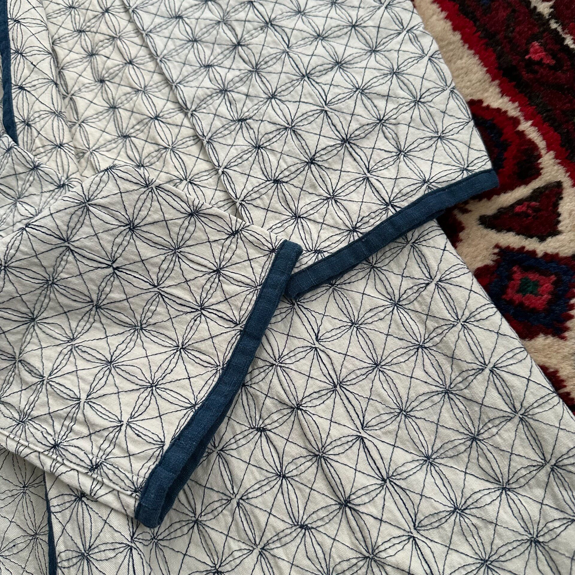 VISVIM 16AW SANJURO Sashiko Coat — back