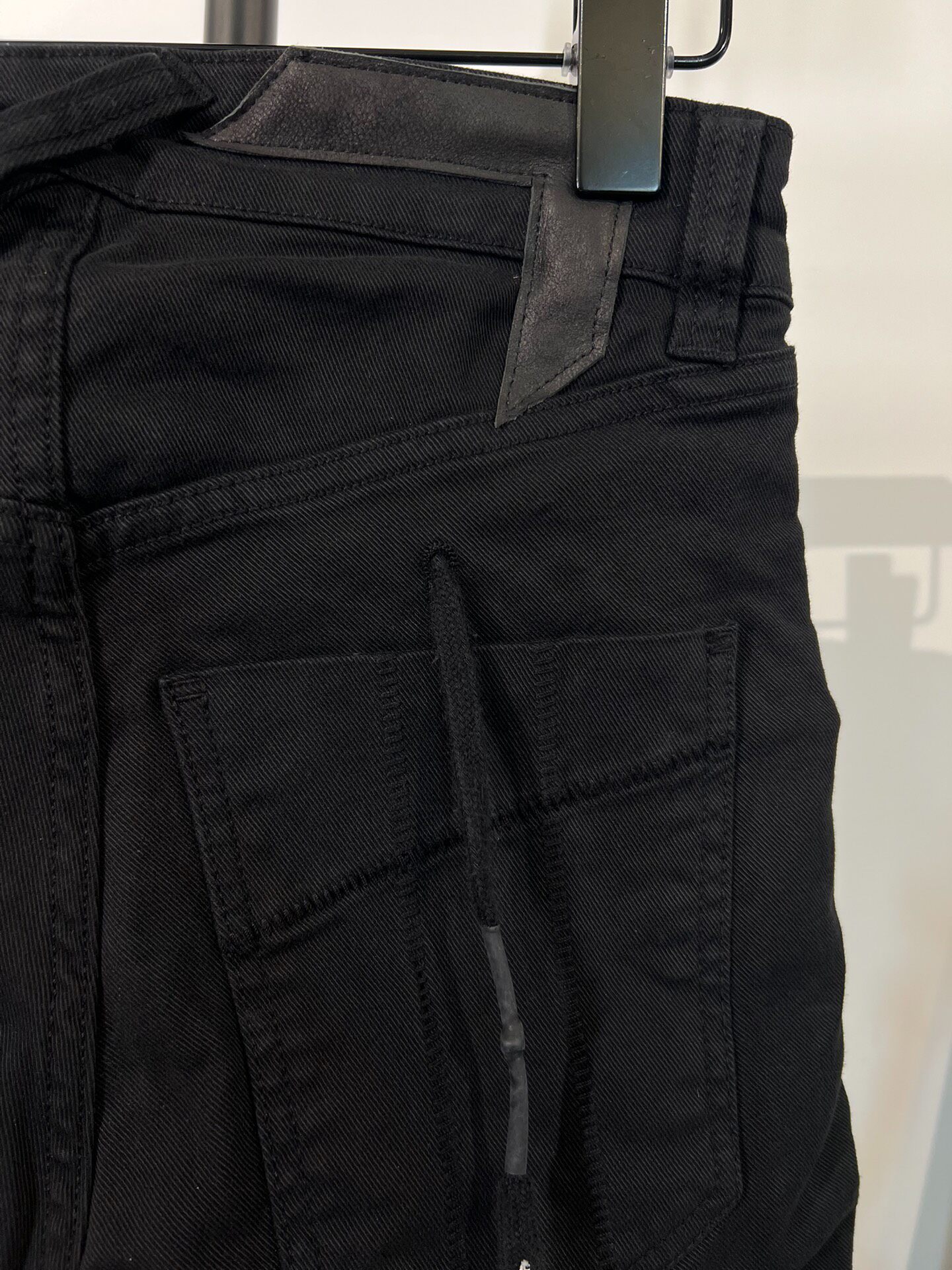 Boris Bidjan Saberi Denim Shorts — label