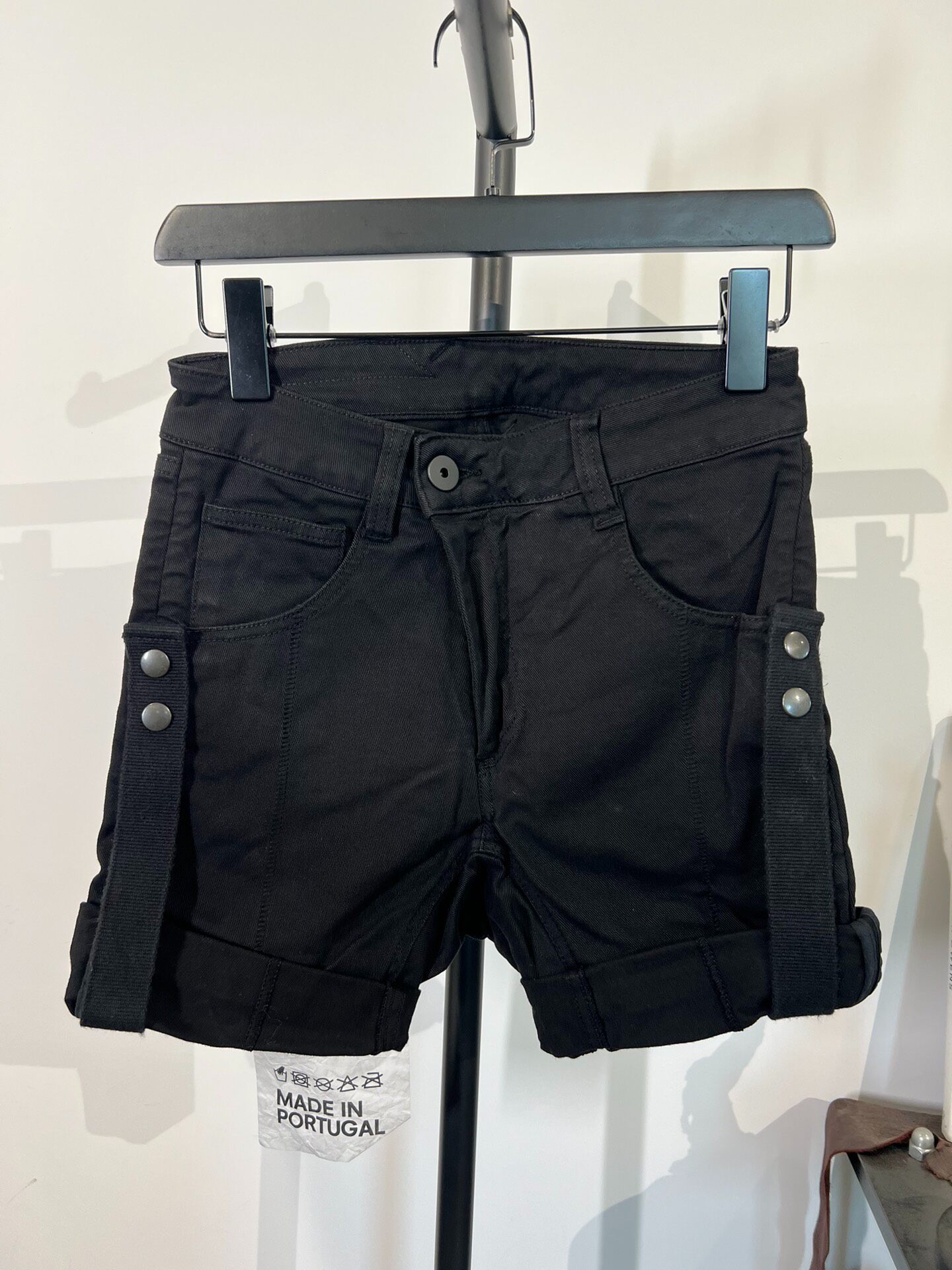 Boris Bidjan Saberi Denim Shorts — detail