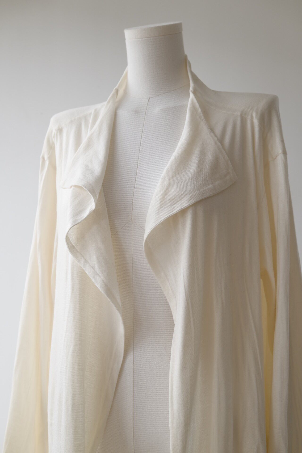 Yohji Yamamoto 2000AW Sheer Cotton Cardigan — back