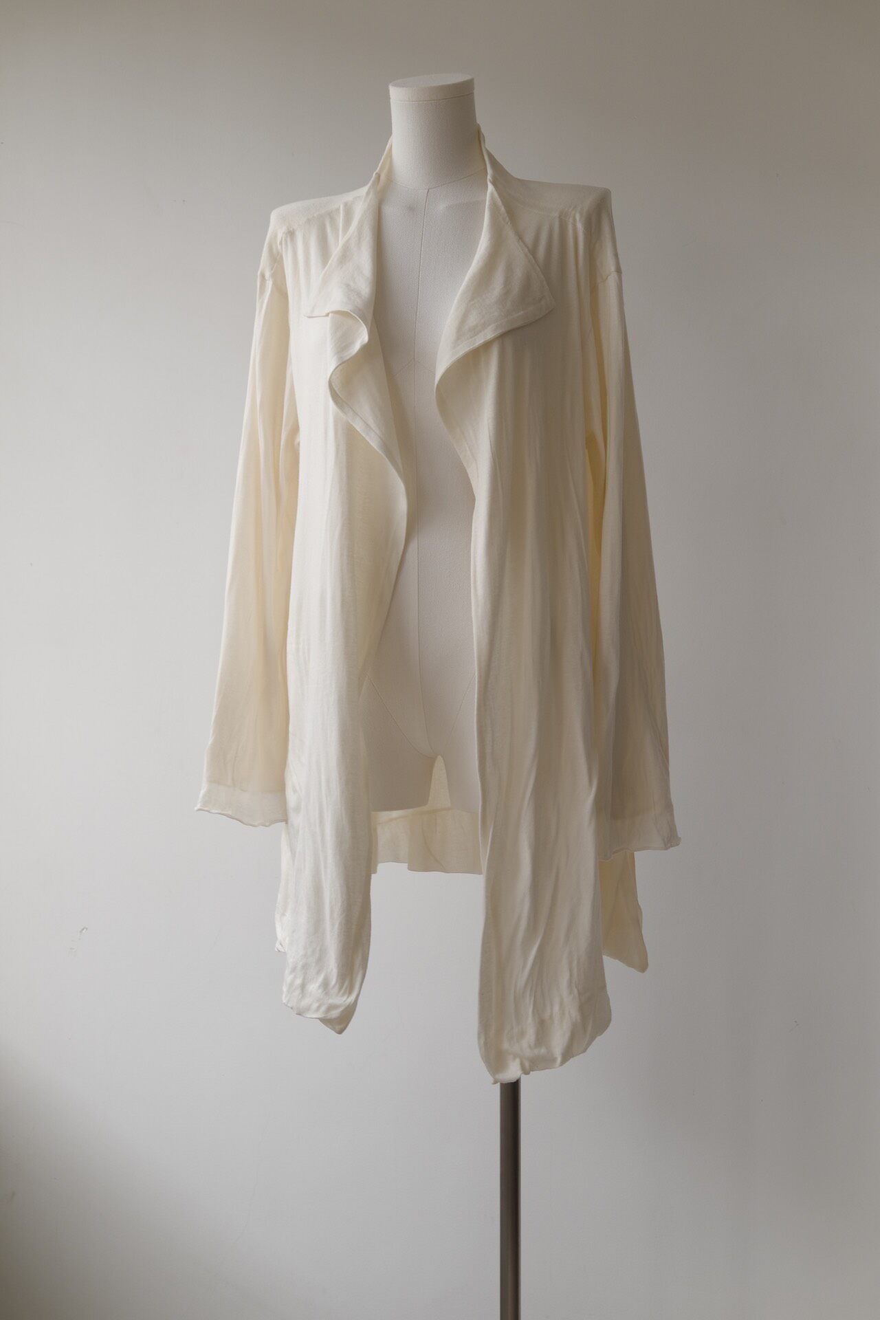 Yohji Yamamoto 2000AW Sheer Cotton Cardigan — detail