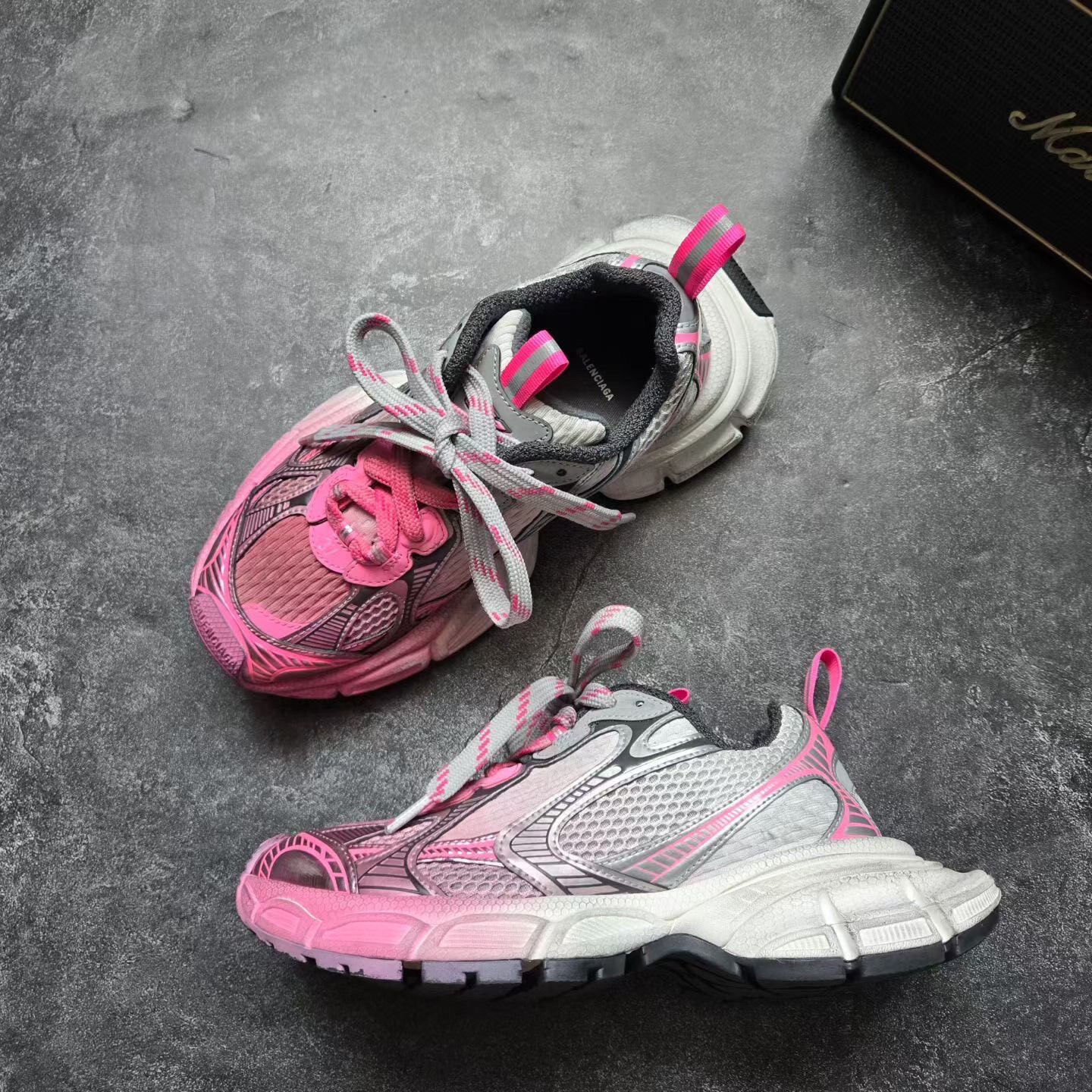 Balenciaga 3XL Pink Gradient Sneakers — back