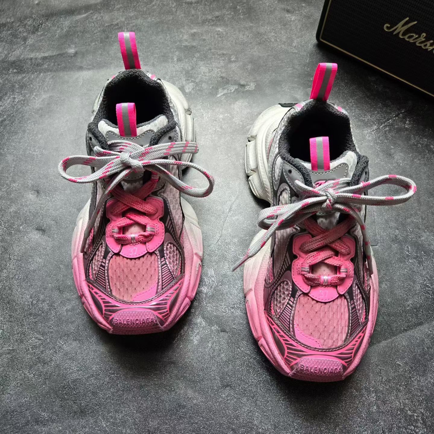 Balenciaga 3XL Pink Gradient Sneakers — front