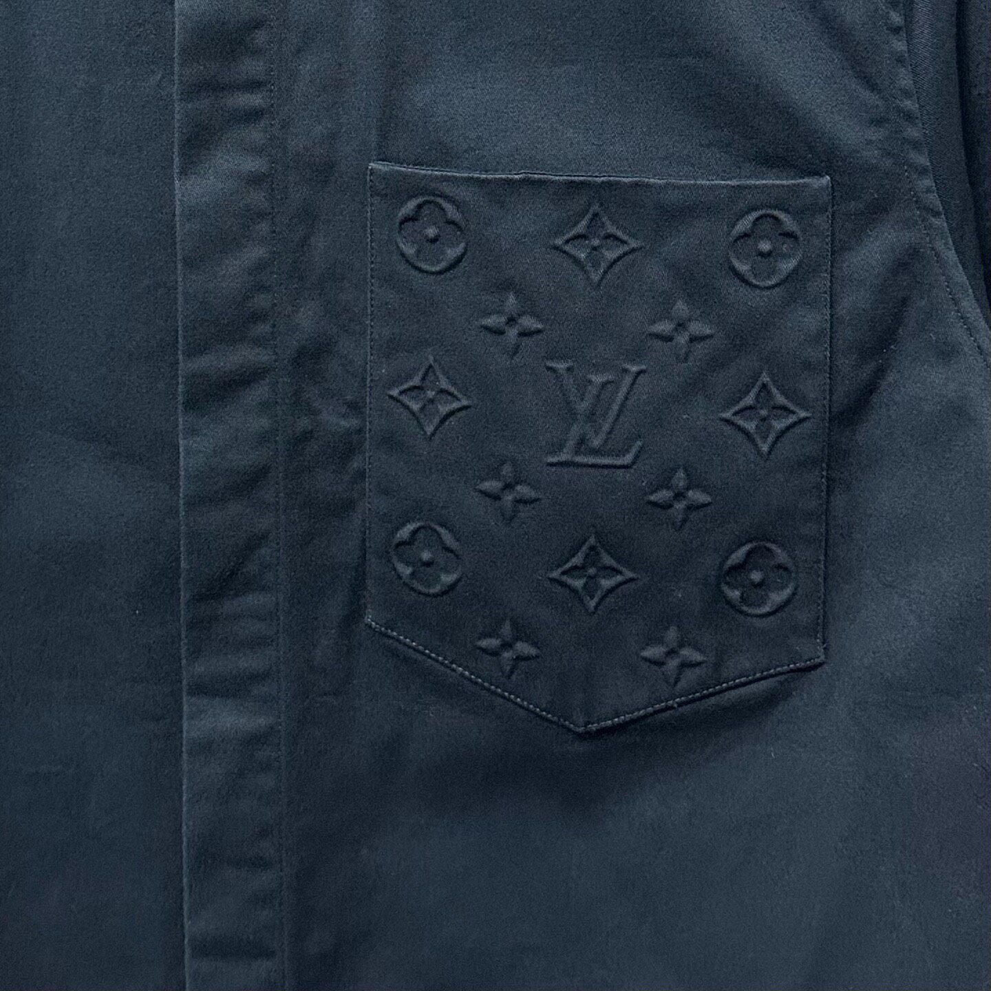 Louis Vuitton FW25 Embossed Pocket Shirt — detail