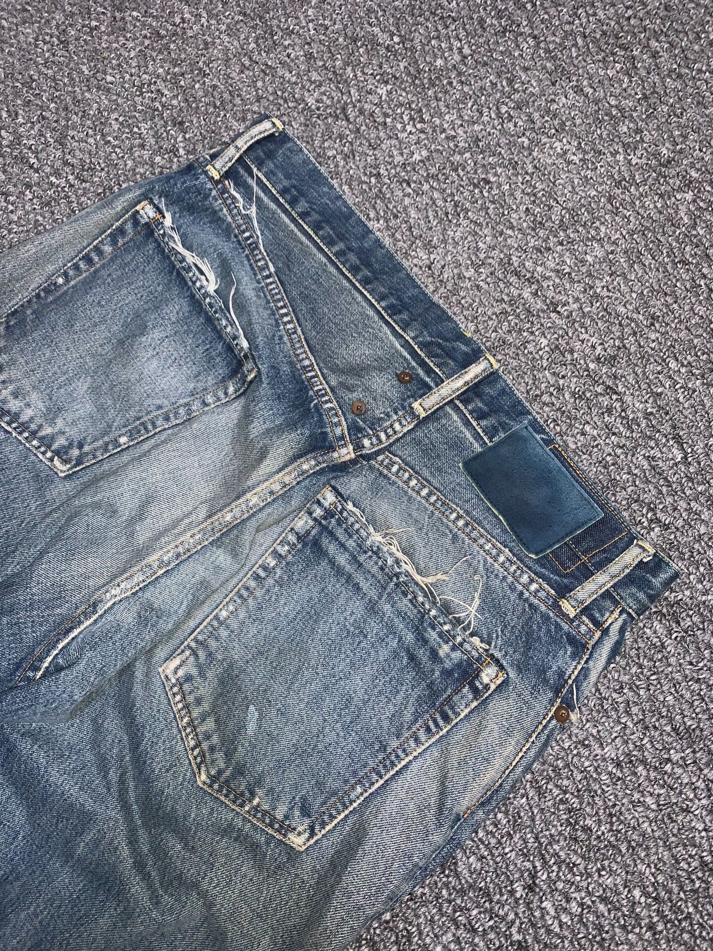 Visvim Journeyman Distressed Jeans — back