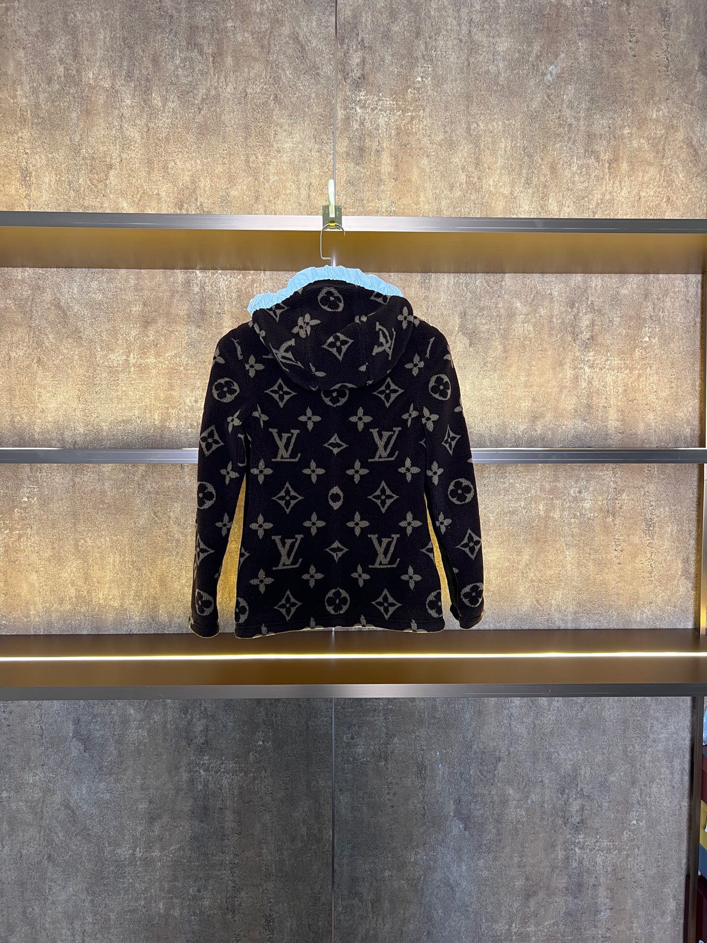 Louis Vuitton Monogram Teddy Hooded Jacket — front