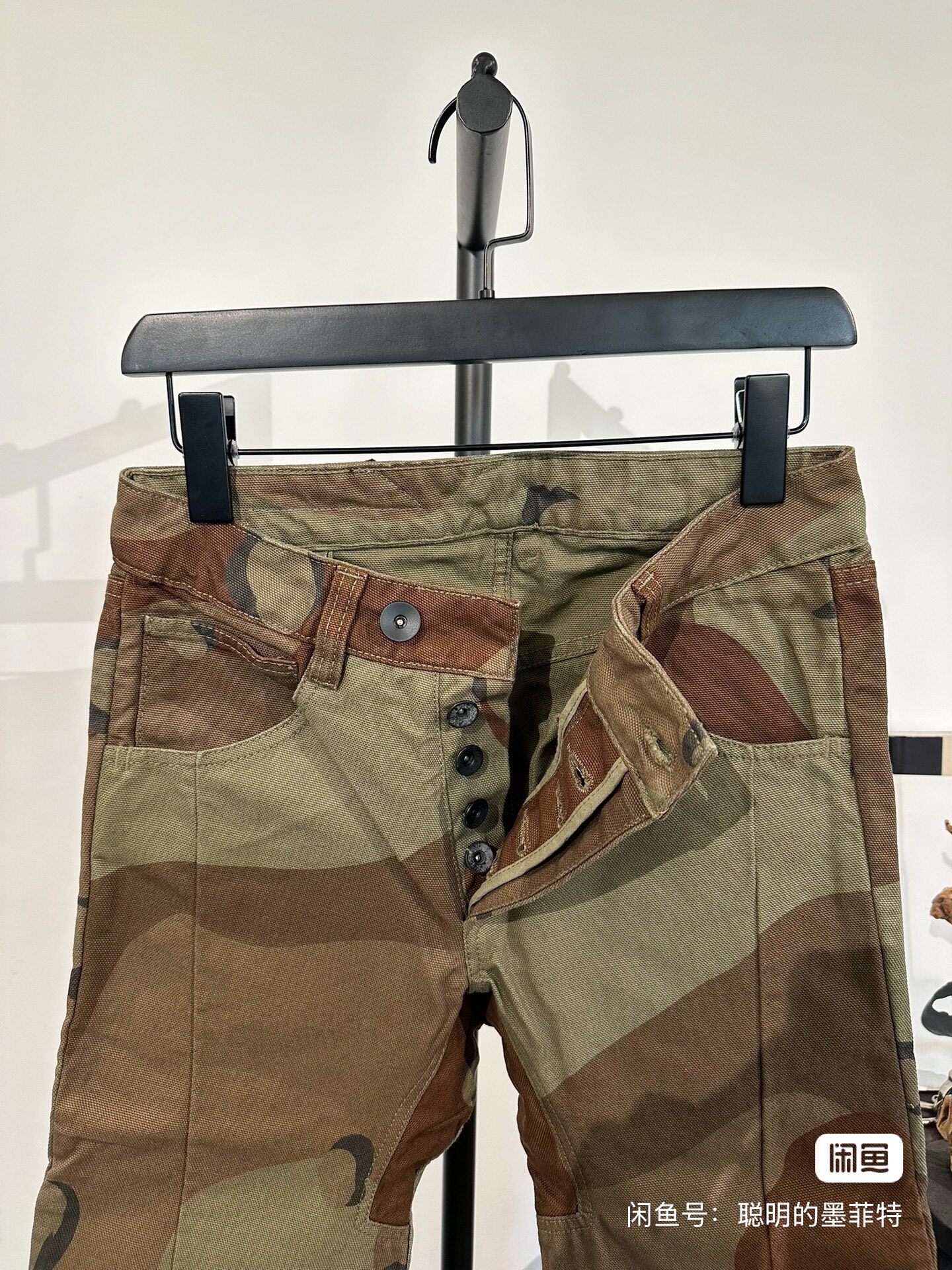 Boris Bidjan Saberi Camouflage Pants — detail