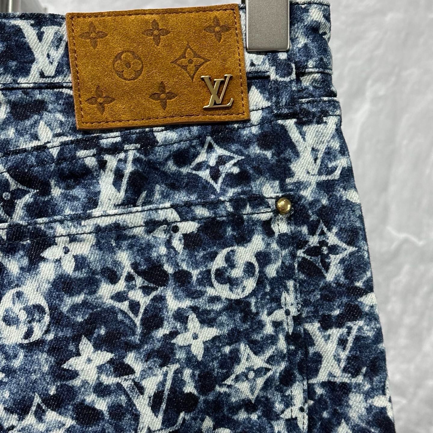 Louis Vuitton Monogram Denim Pants — detail