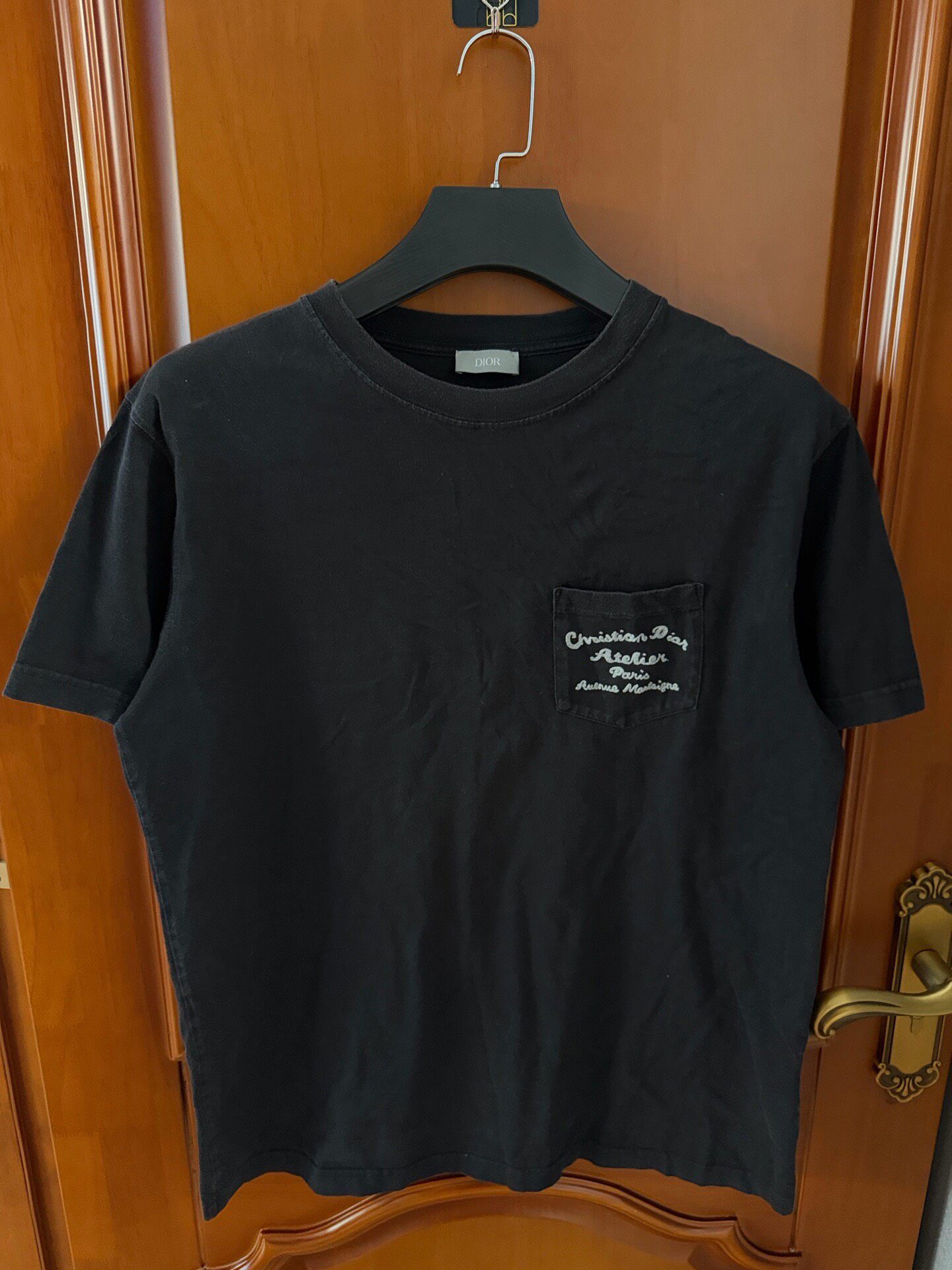 Dior Black Embroidered Logo T-Shirt