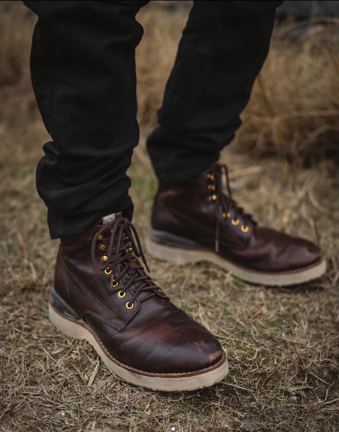 Visvim Virgil Boots-Folk DK Brown M12 — back