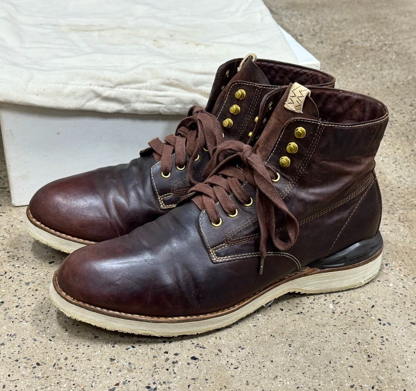 Visvim Virgil Boots-Folk DK Brown M12