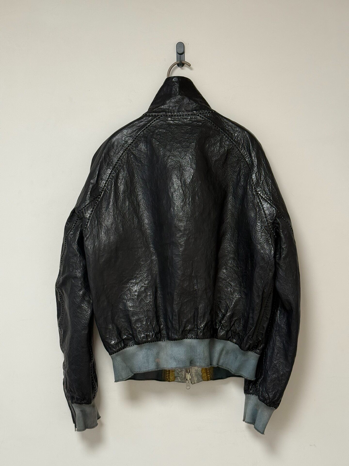 Carol Christian Poell Black Leather Jacket — front