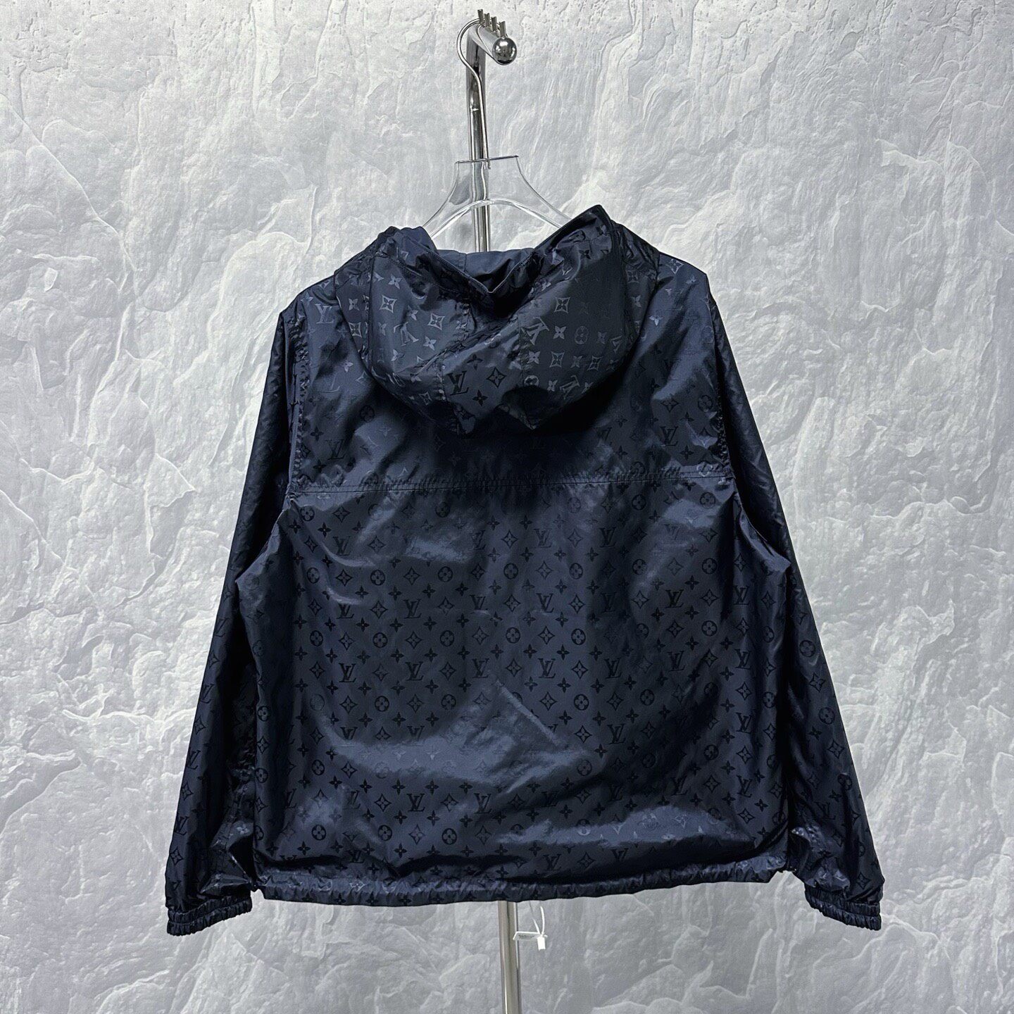 Louis Vuitton Monogram Full-Zip Hooded Jacket — front