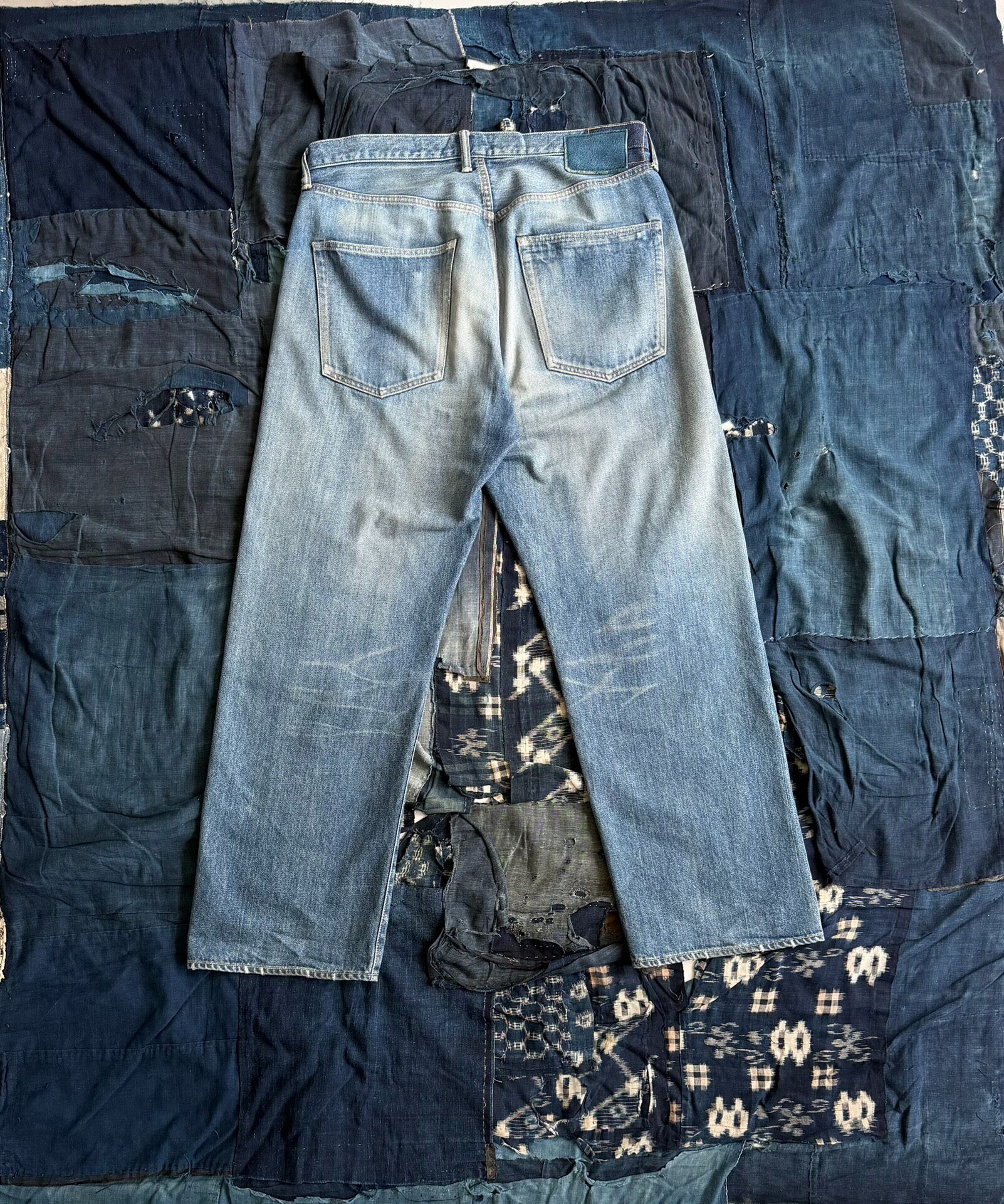 Visvim Social Sculpture 01 Distressed Jeans — front