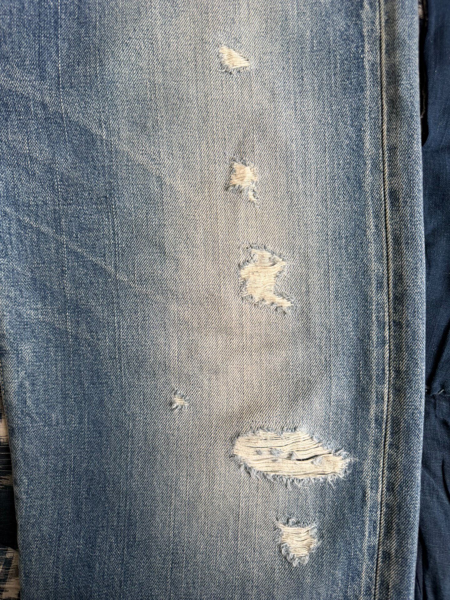 Visvim Social Sculpture 01 Distressed Jeans — detail