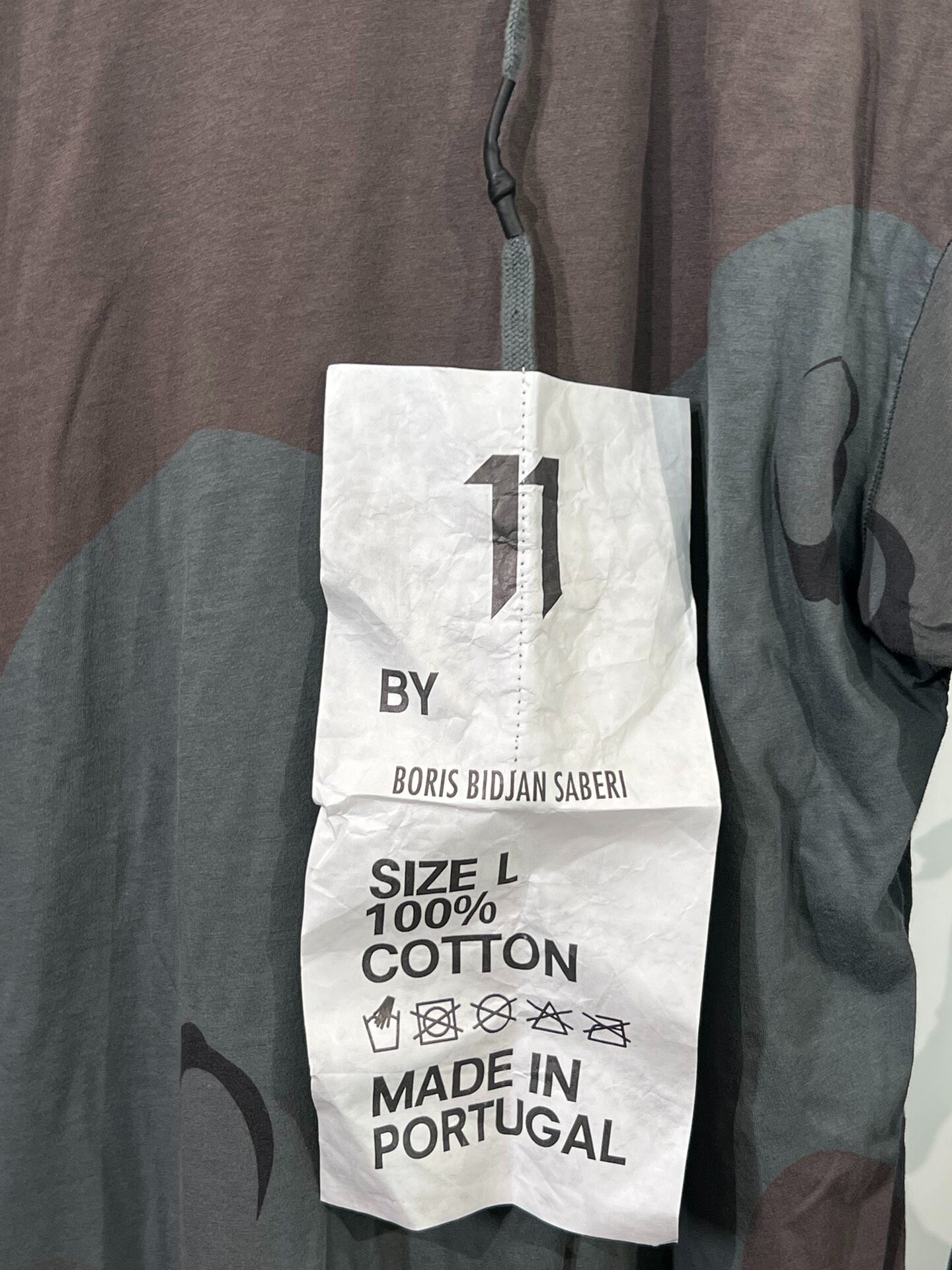 Boris Bidjan Saberi Camo Sweatshirt — label