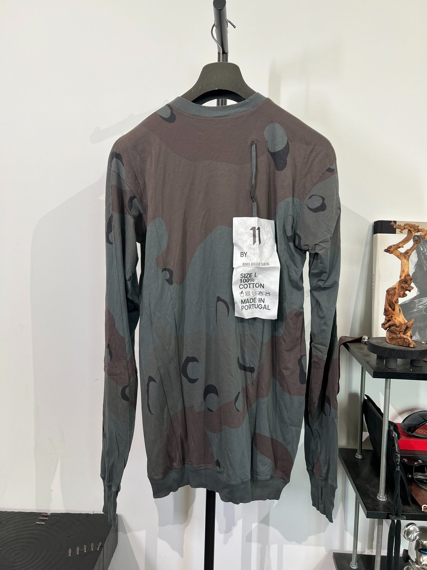 Boris Bidjan Saberi Camo Sweatshirt — front