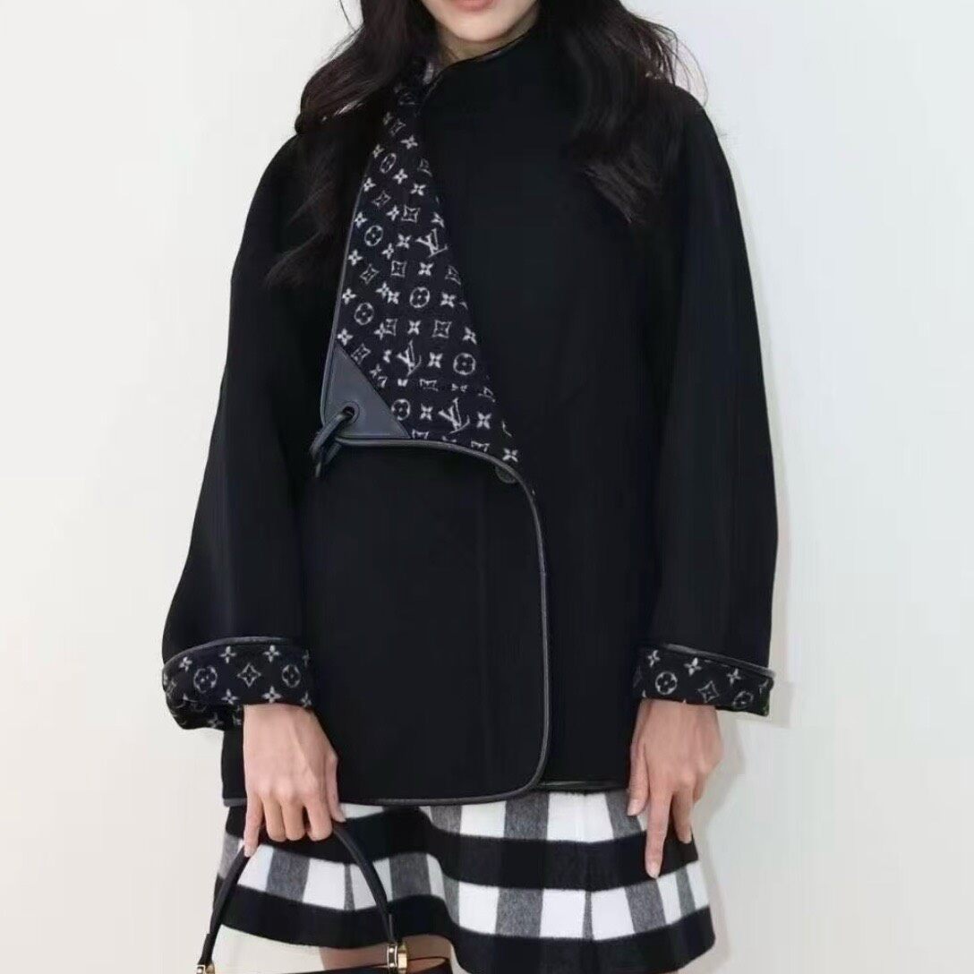 Louis Vuitton FW25 Asymmetric Monogram Coat