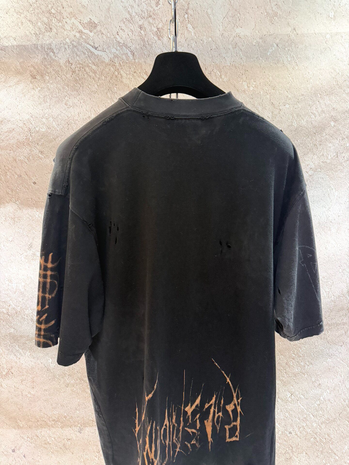 Balenciaga Reversed Eiffel Tower Tee — back