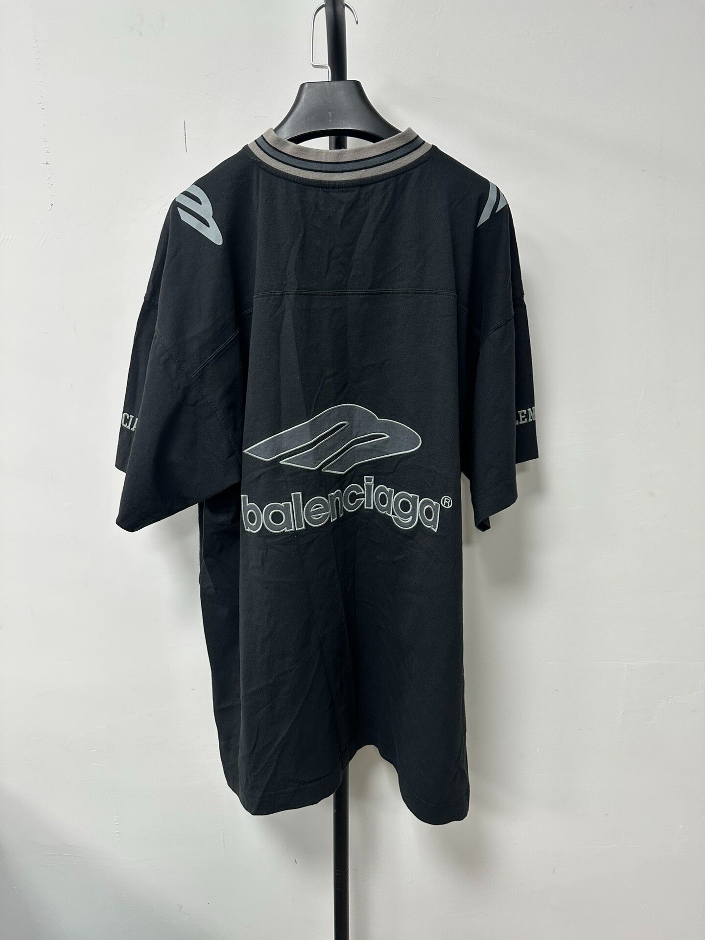 Balenciaga Football V-neck Short Sleeve T-Shirt — front