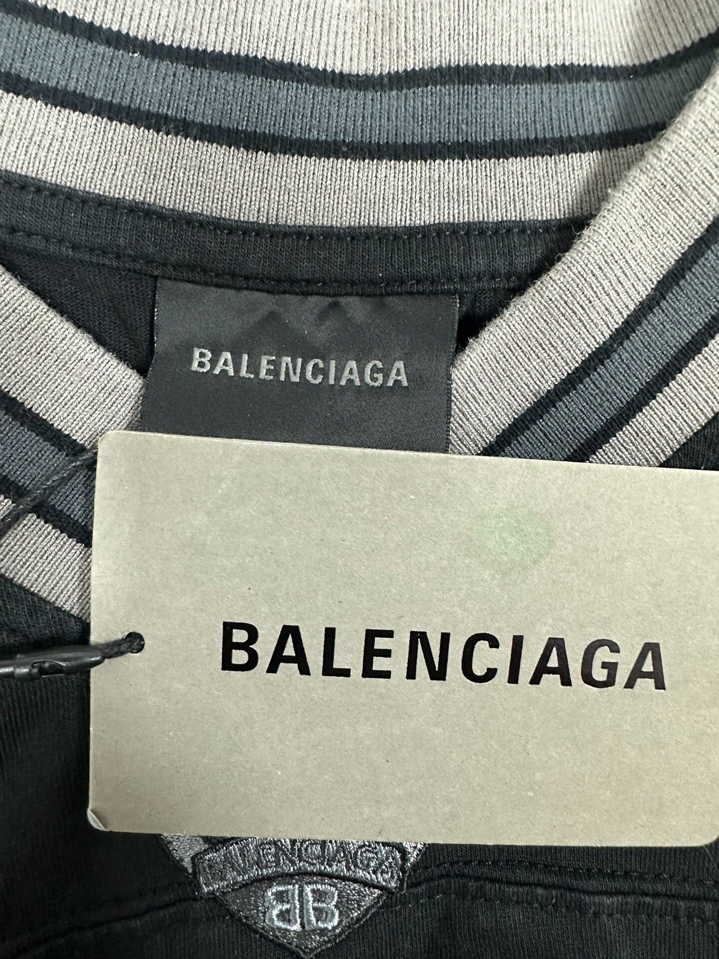 Balenciaga Football V-neck Short Sleeve T-Shirt — label