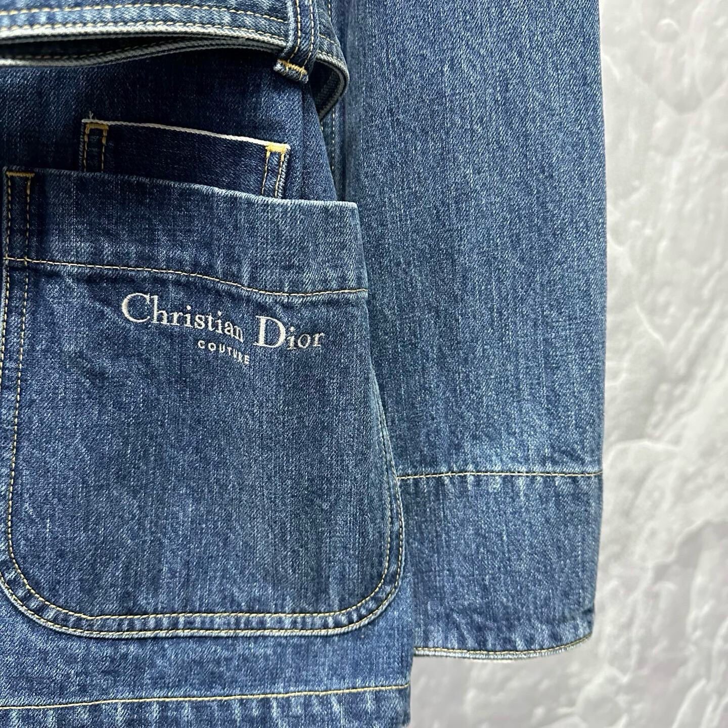 Dior Dark Blue Denim Jacket — detail