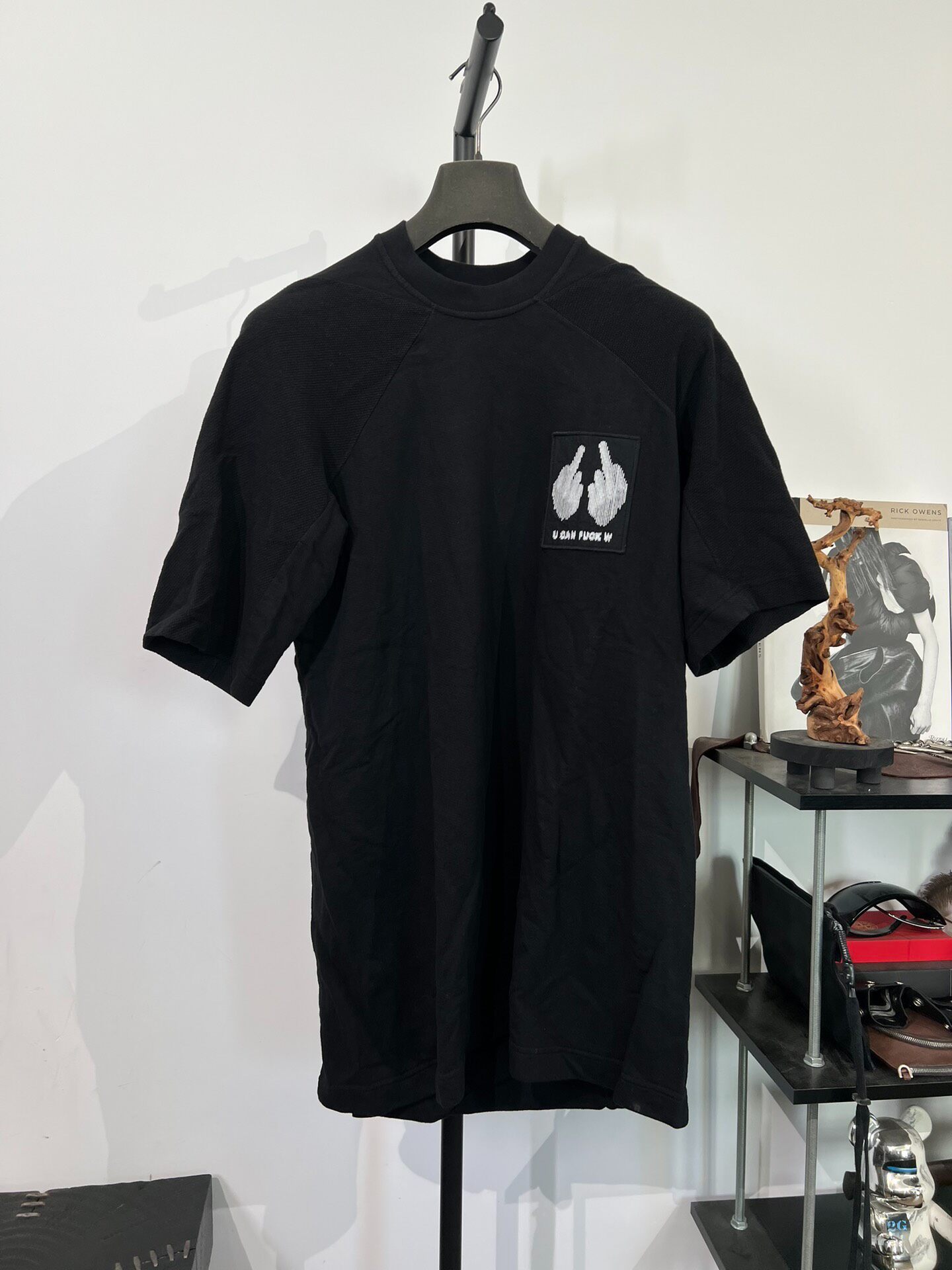 Boris Bidjan Saberi Short Sleeve Sweatshirt — front